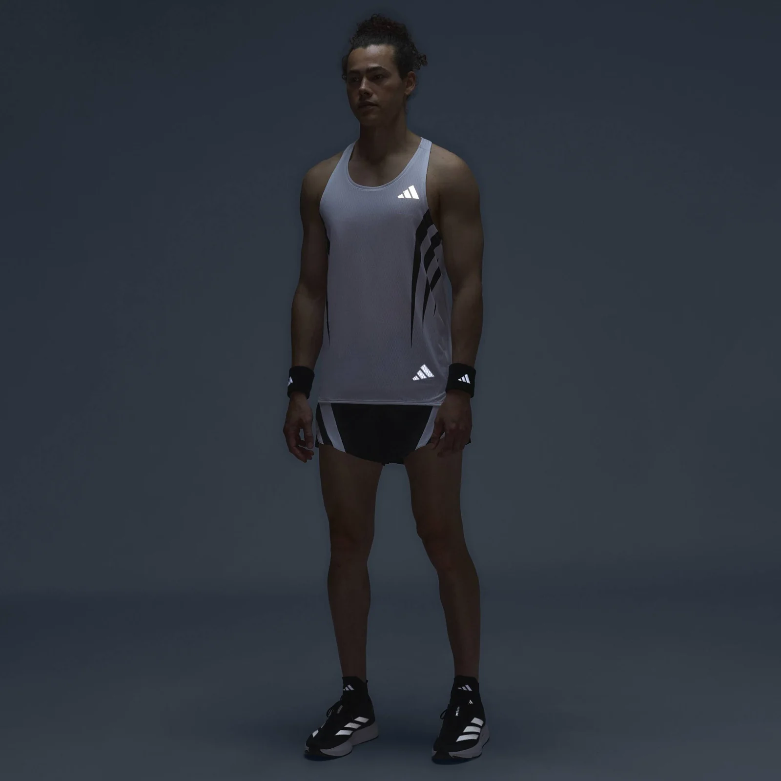 adidas Adizero Archive Slim-Fit Mens Running Tank Top - Image 10