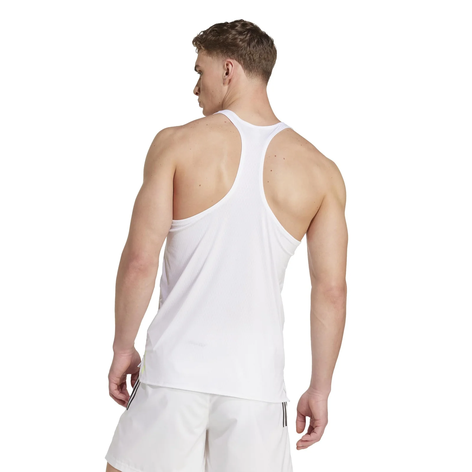 adidas Adizero Archive Slim-Fit Mens Running Tank Top - Image 2