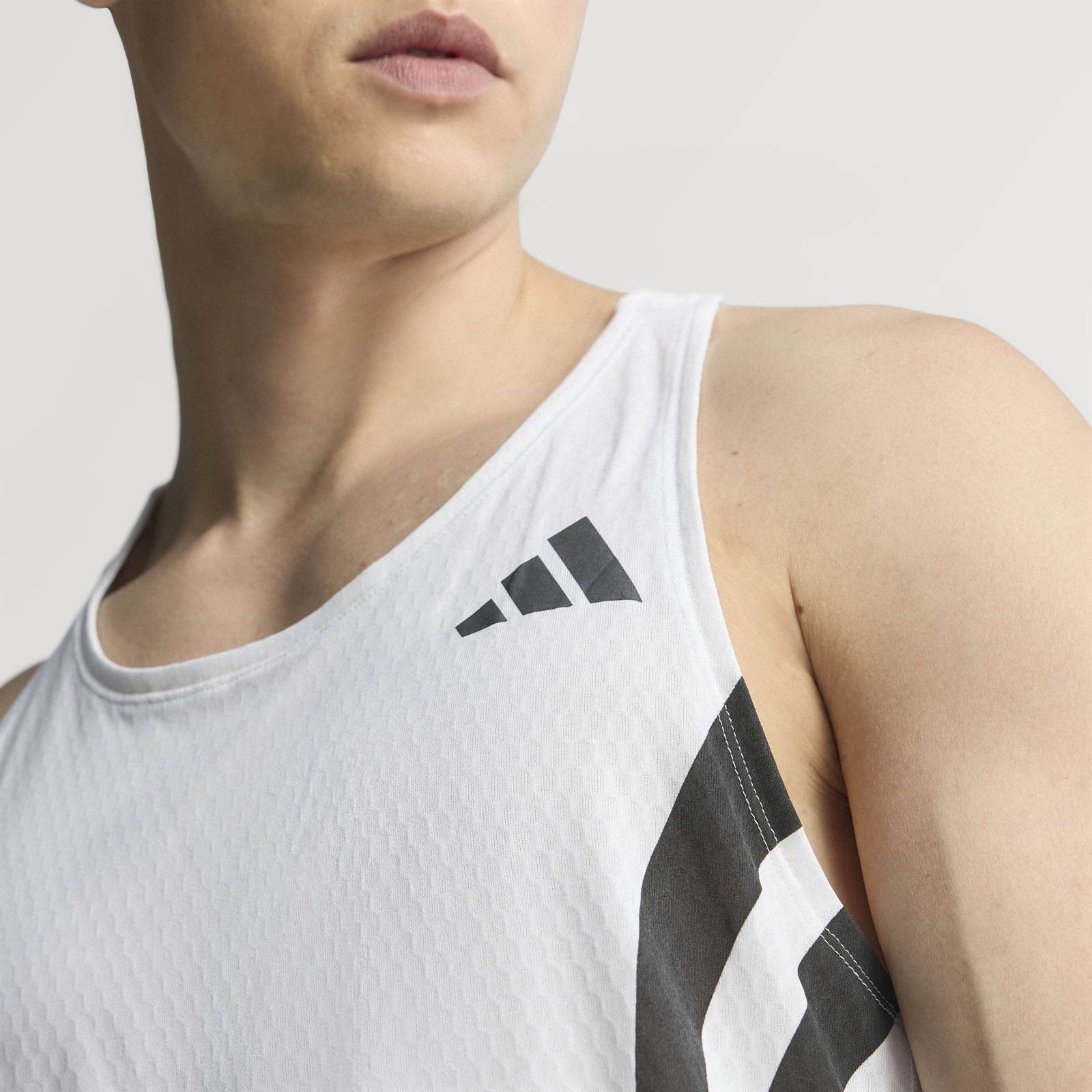 adidas Adizero Archive Slim-Fit Mens Running Tank Top - Image 8