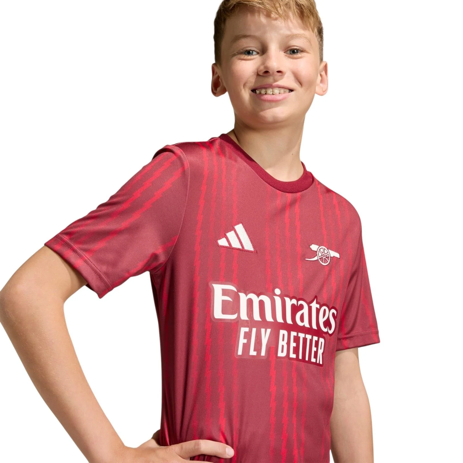 adidas Arsenal Football 2025/26 Kids Pre-Match Jersey - Image 5