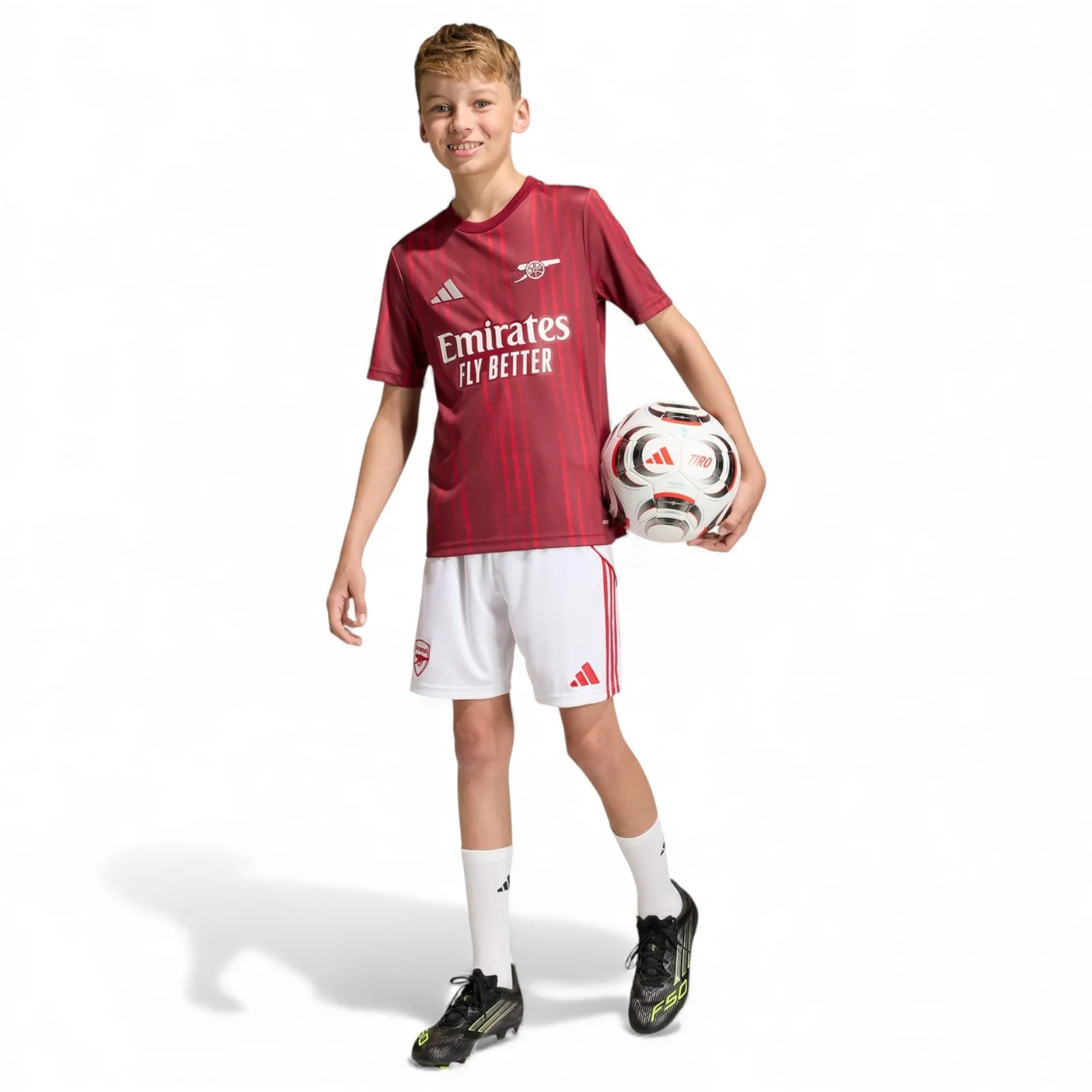 adidas Arsenal Football 2025/26 Kids Pre-Match Jersey - Image 9