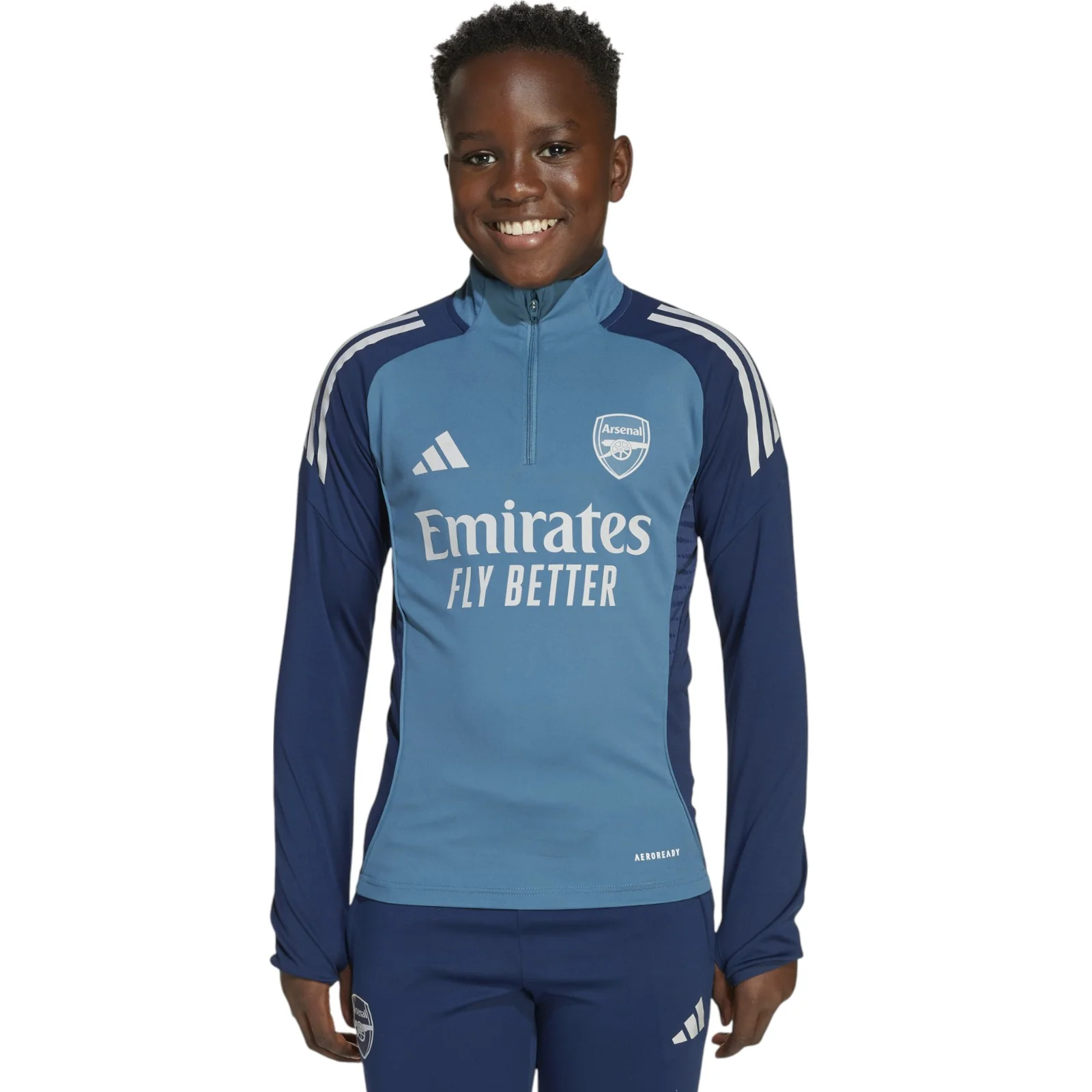 adidas Arsenal Football 2025/26 Kids Half-Zip Training Top