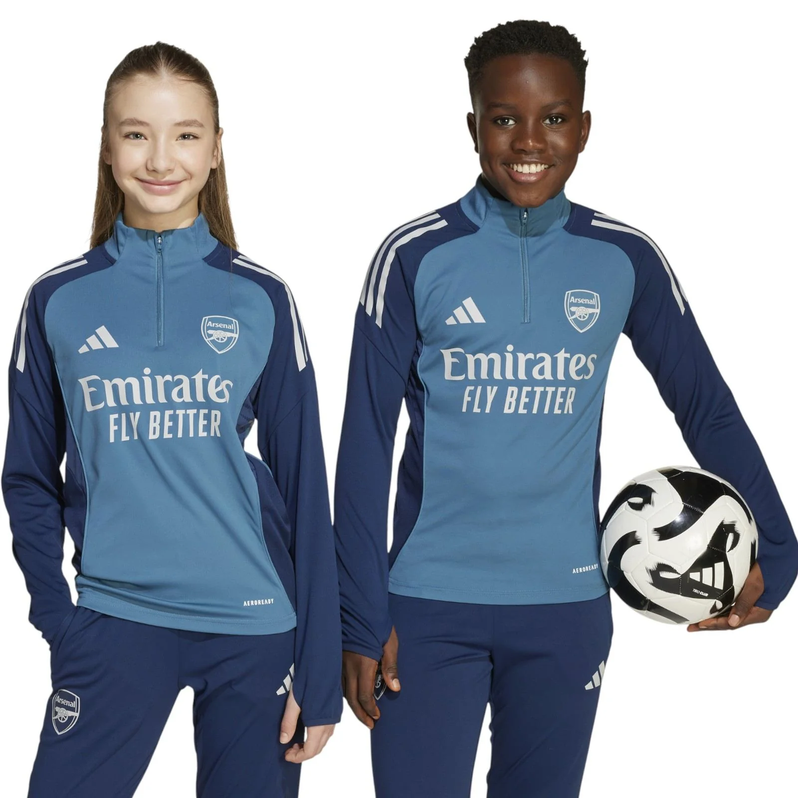 adidas Arsenal Football 2025/26 Kids Half-Zip Training Top - Image 6