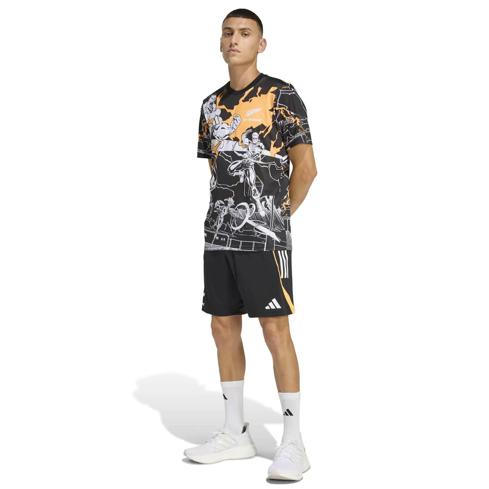adidas All Blacks Rugby 2026 Marvel Gym Shorts - Image 5