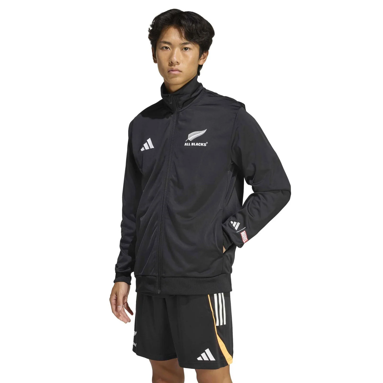 adidas All Blacks Rugby 2026 x Marvel Full-Zip Track Top