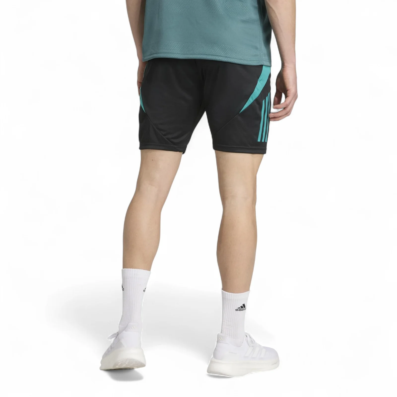 adidas All Blacks Rugby Mens Slim-Fit Gym Shorts - Image 2