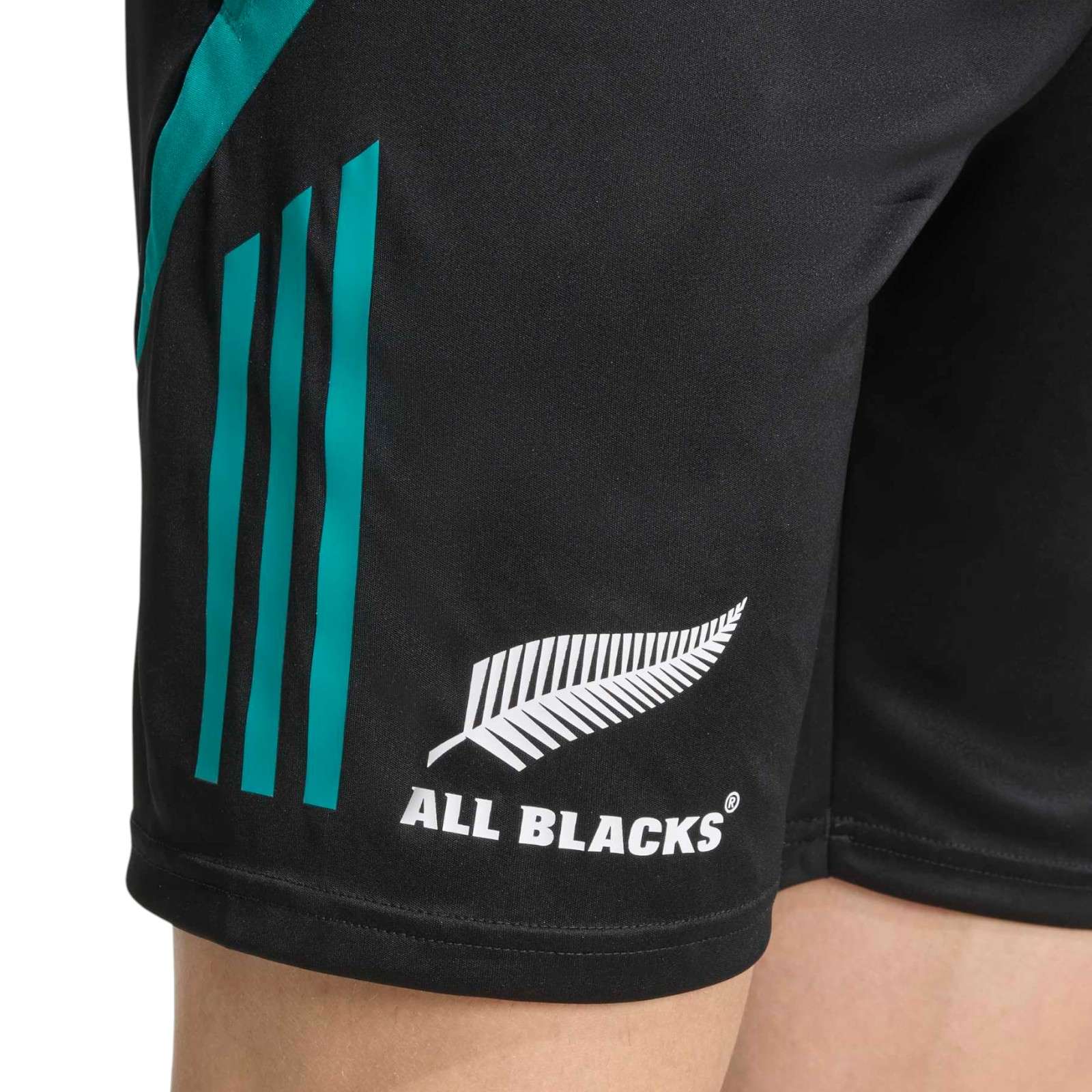 adidas All Blacks Rugby Mens Slim-Fit Gym Shorts - Image 4
