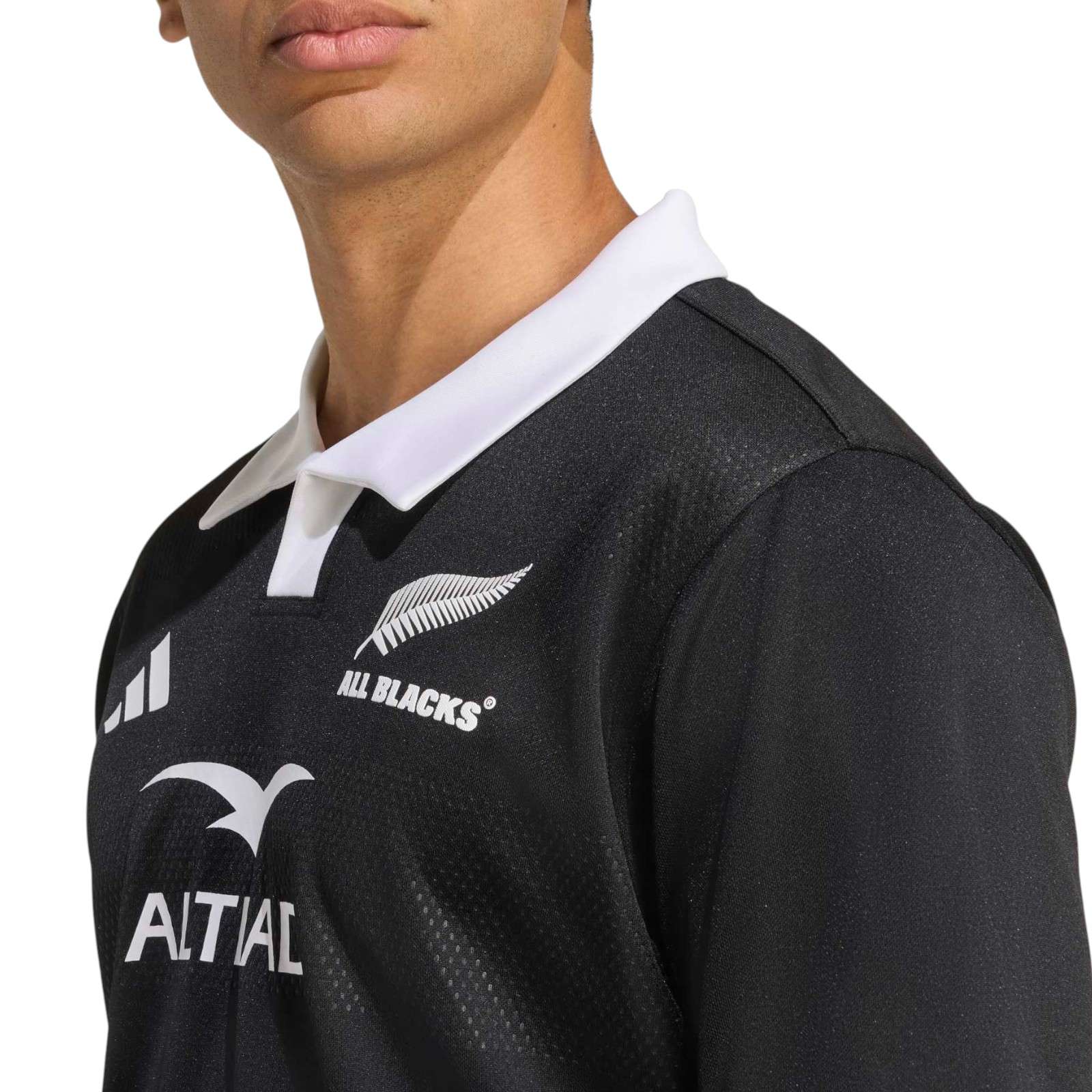 adidas All Blacks Rugby Mens Short Sleeved Home Jersey - Image 5