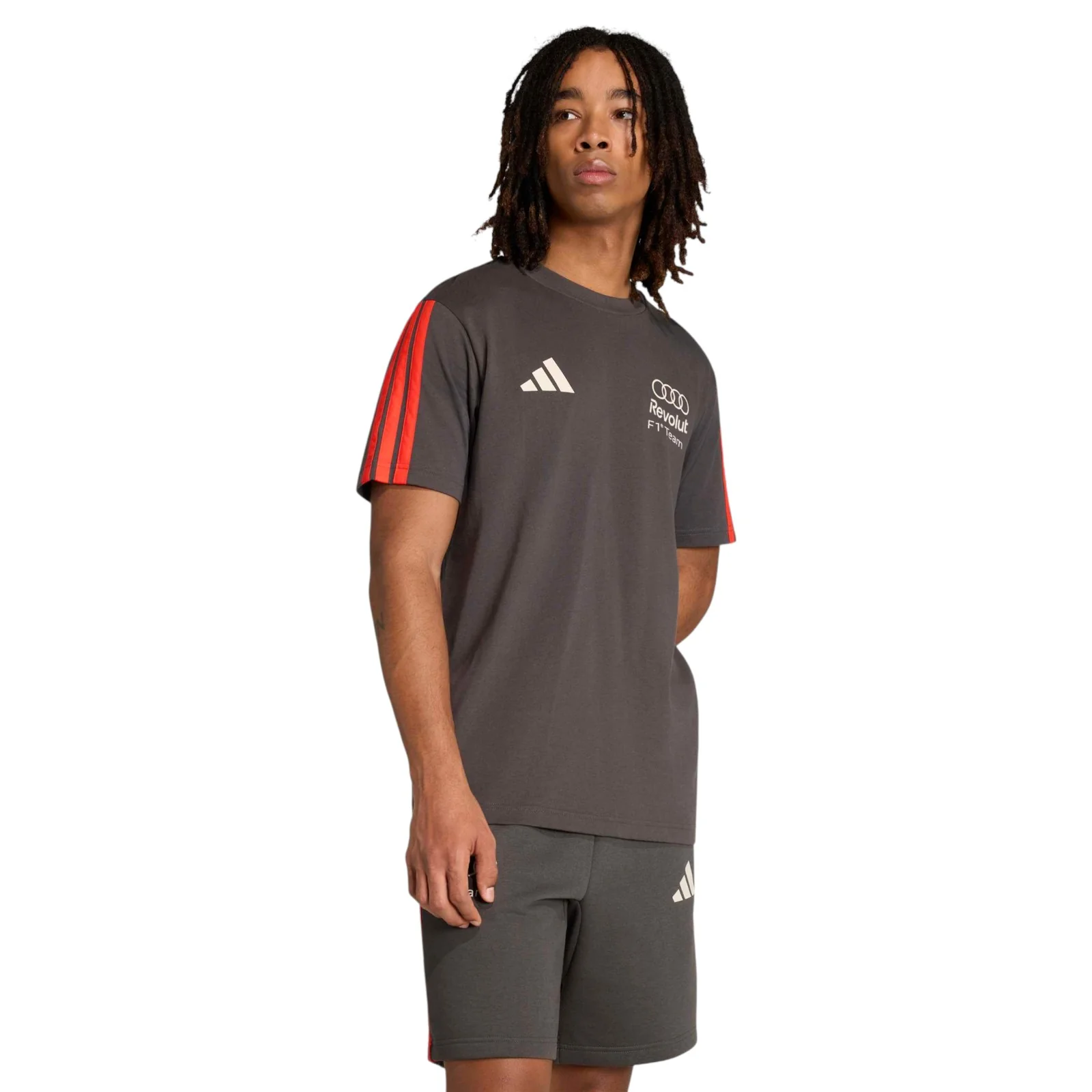 adidas Audi Formula 1 Motorsport DNA Adults T-Shirt - Image 3