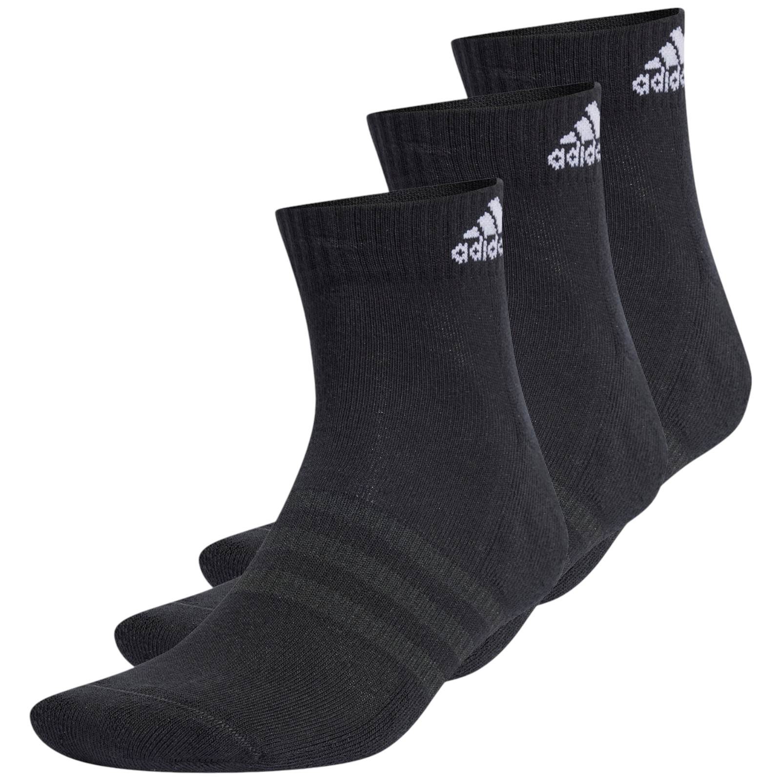 adidas Cushioned Adult Sportswear Ankle-Length Socks - 3 Pack
