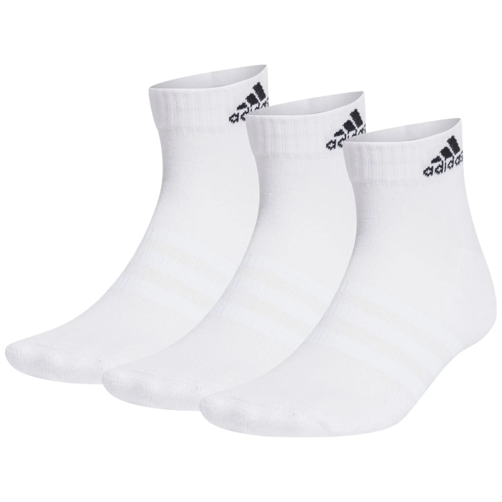 adidas Cushioned Ankle Length Logo Socks - 3 Pack