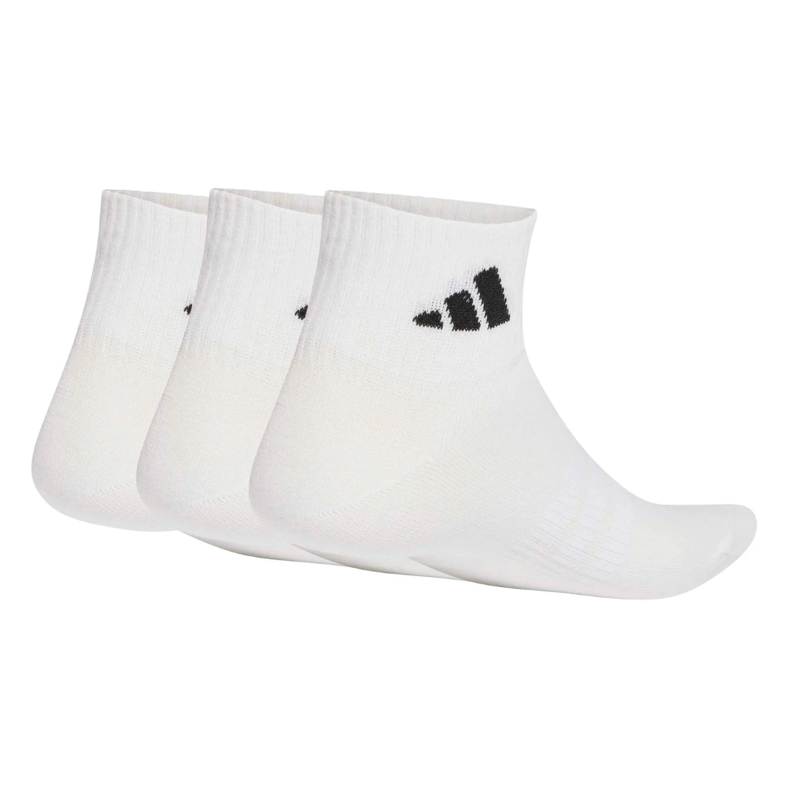 adidas Cushion Quarter Sock 3 Pack White - Image 2