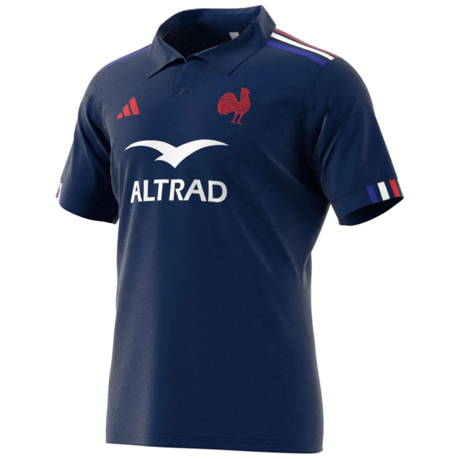 adidas France 2024/25 Short Sleeved Rugby Home Jersey - Image 3