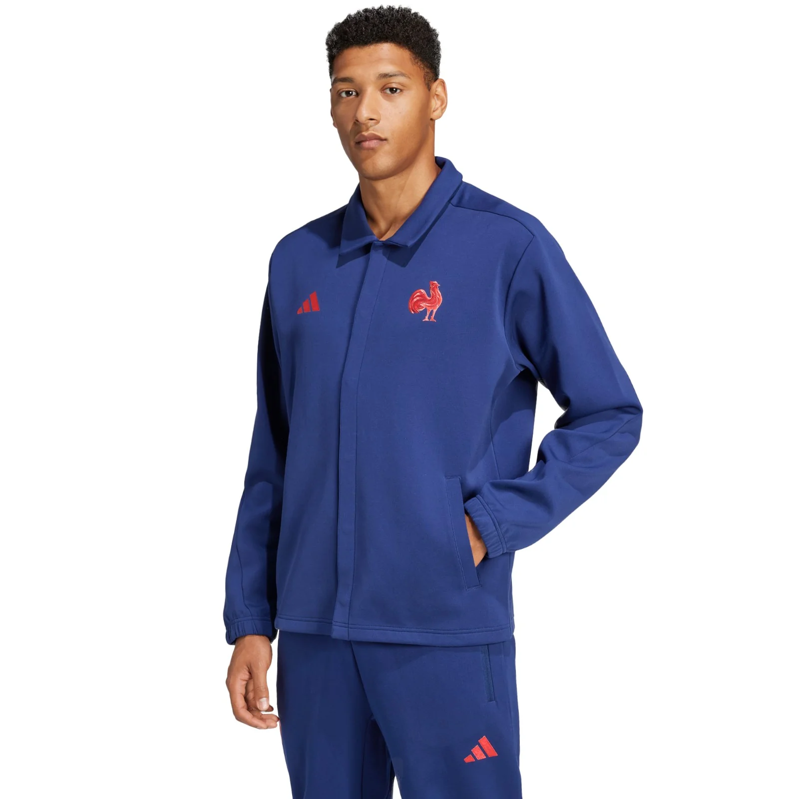 adidas France 2024/25 Full-Zip Rugby Leisure Jacket - Image 2