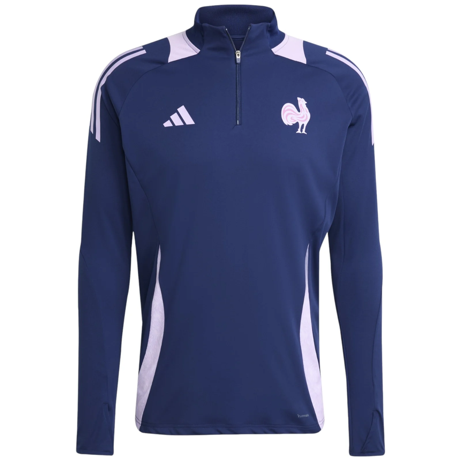 adidas France Rugby WRWC2 2025/26 Mens Half-Zip Training Top - Image 6