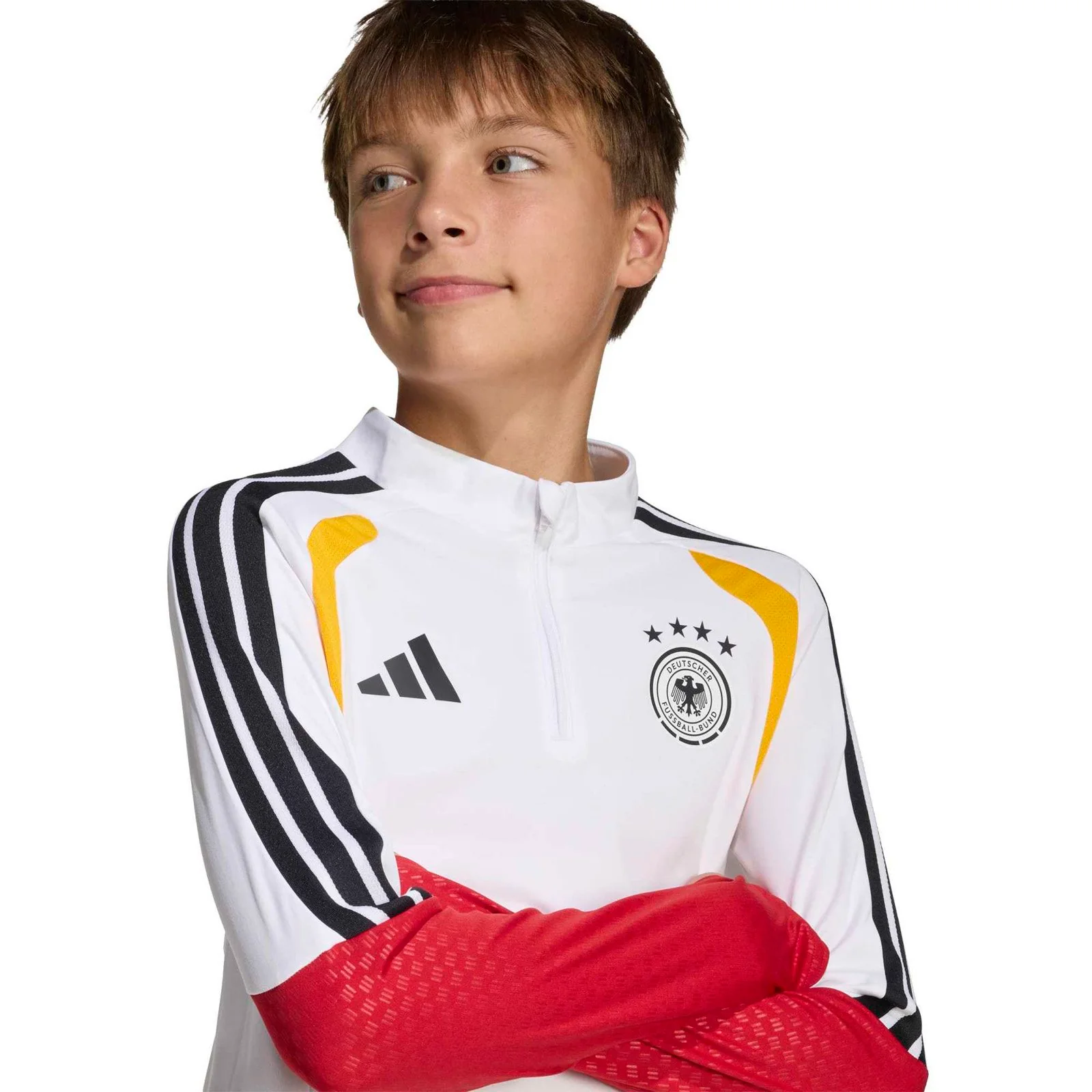adidas Germany Football World Cup 2026 Tiro Training Kids Half-Zip Top - Image 3
