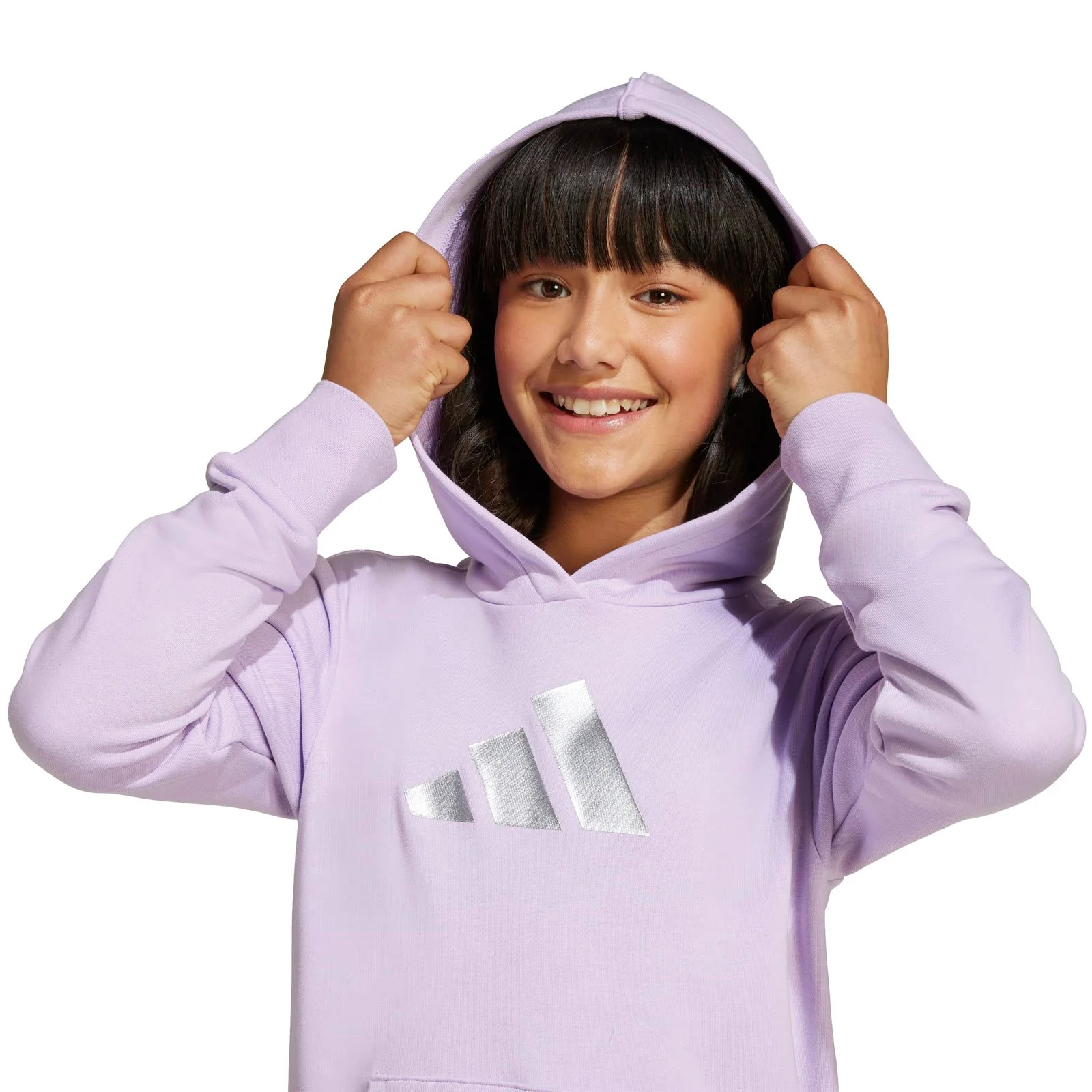 adidas Glam Logo Girls Slim-Fit Hoodie - Image 3