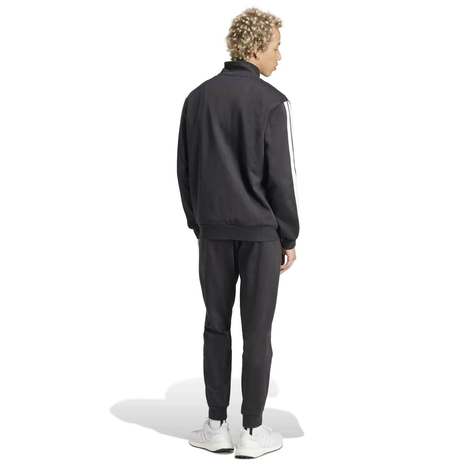 adidas 3-Stripes Mens Fleece Regular-Fit Tracksuit - Image 2