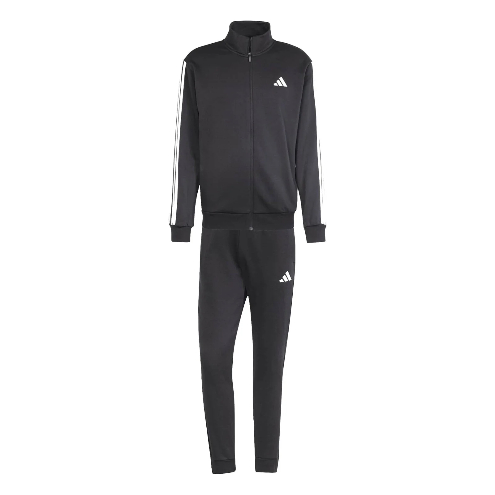adidas 3-Stripes Mens Fleece Regular-Fit Tracksuit - Image 8