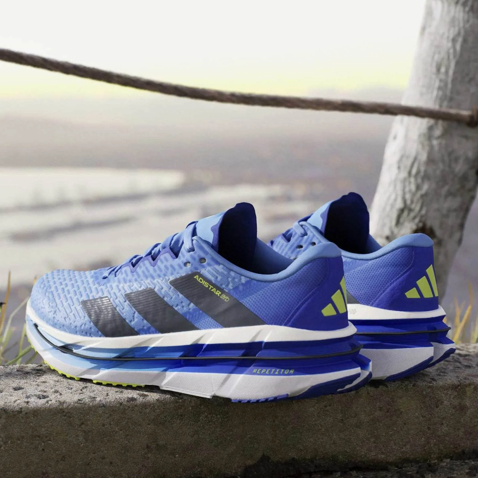 adidas Adistar BYD Mens Regular-Fit Cushioned Running Shoes - Image 10