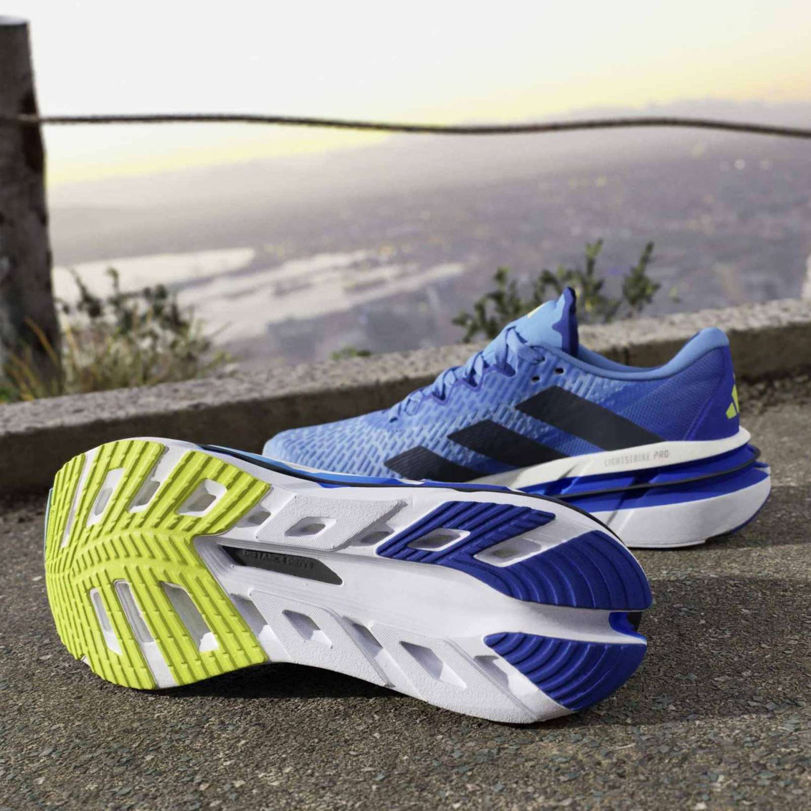 adidas Adistar BYD Mens Regular-Fit Cushioned Running Shoes - Image 11