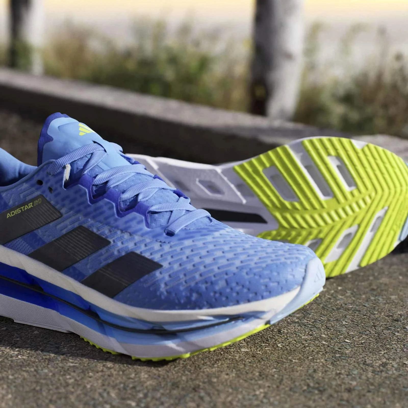 adidas Adistar BYD Mens Regular-Fit Cushioned Running Shoes - Image 12