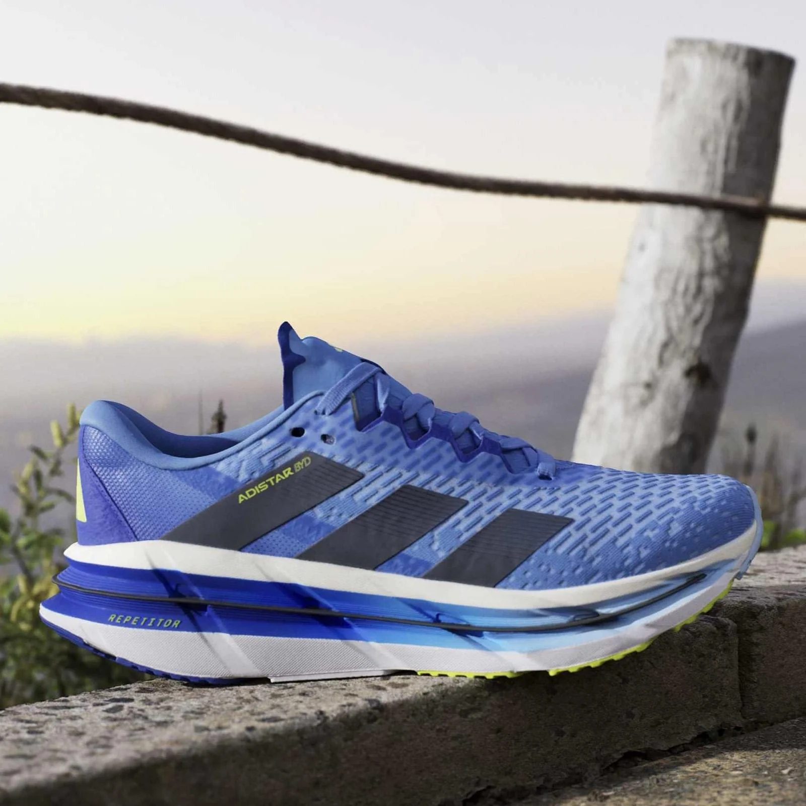 adidas Adistar BYD Mens Regular-Fit Cushioned Running Shoes - Image 14