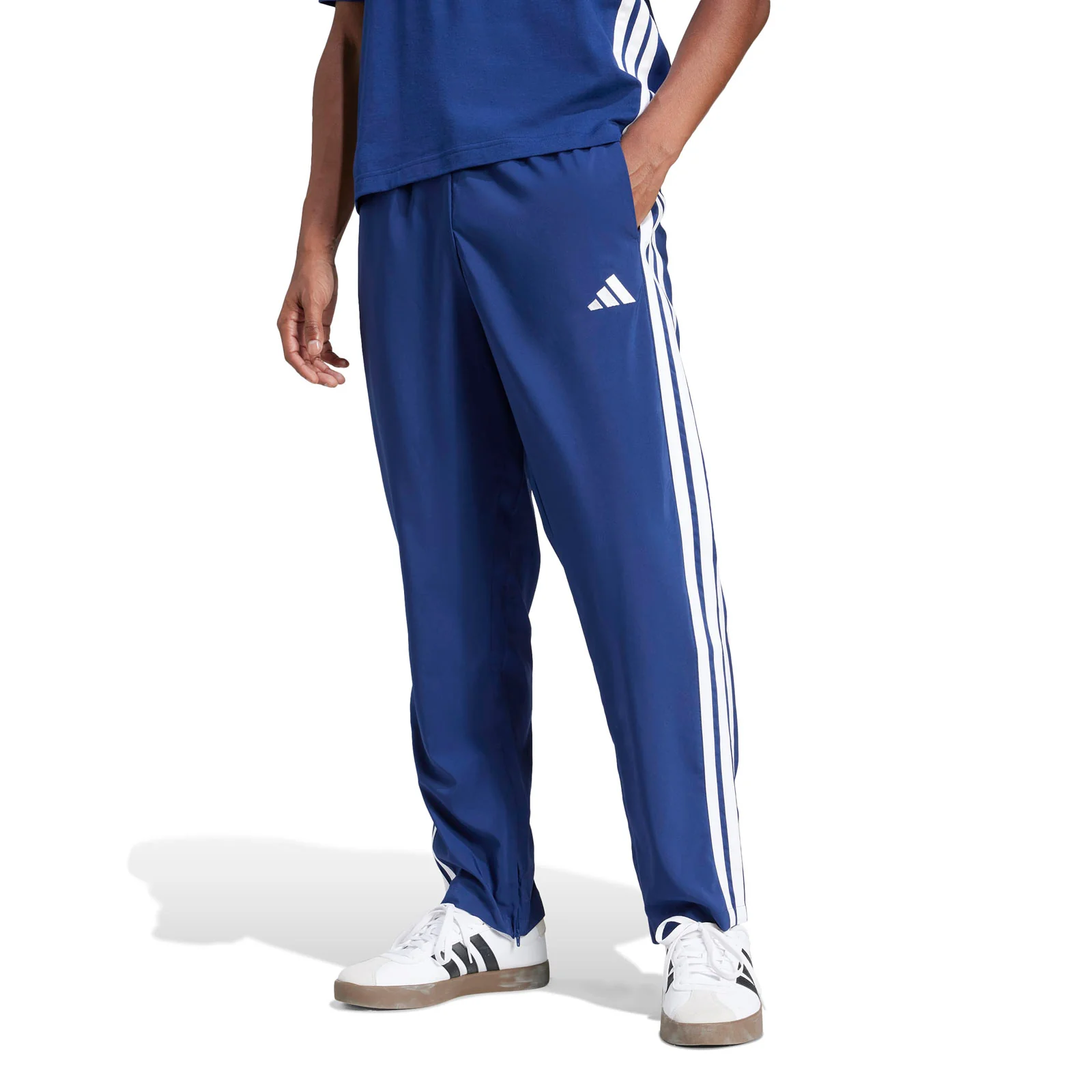 adidas Mens Stnfrd 3S Wvn Pants Navy