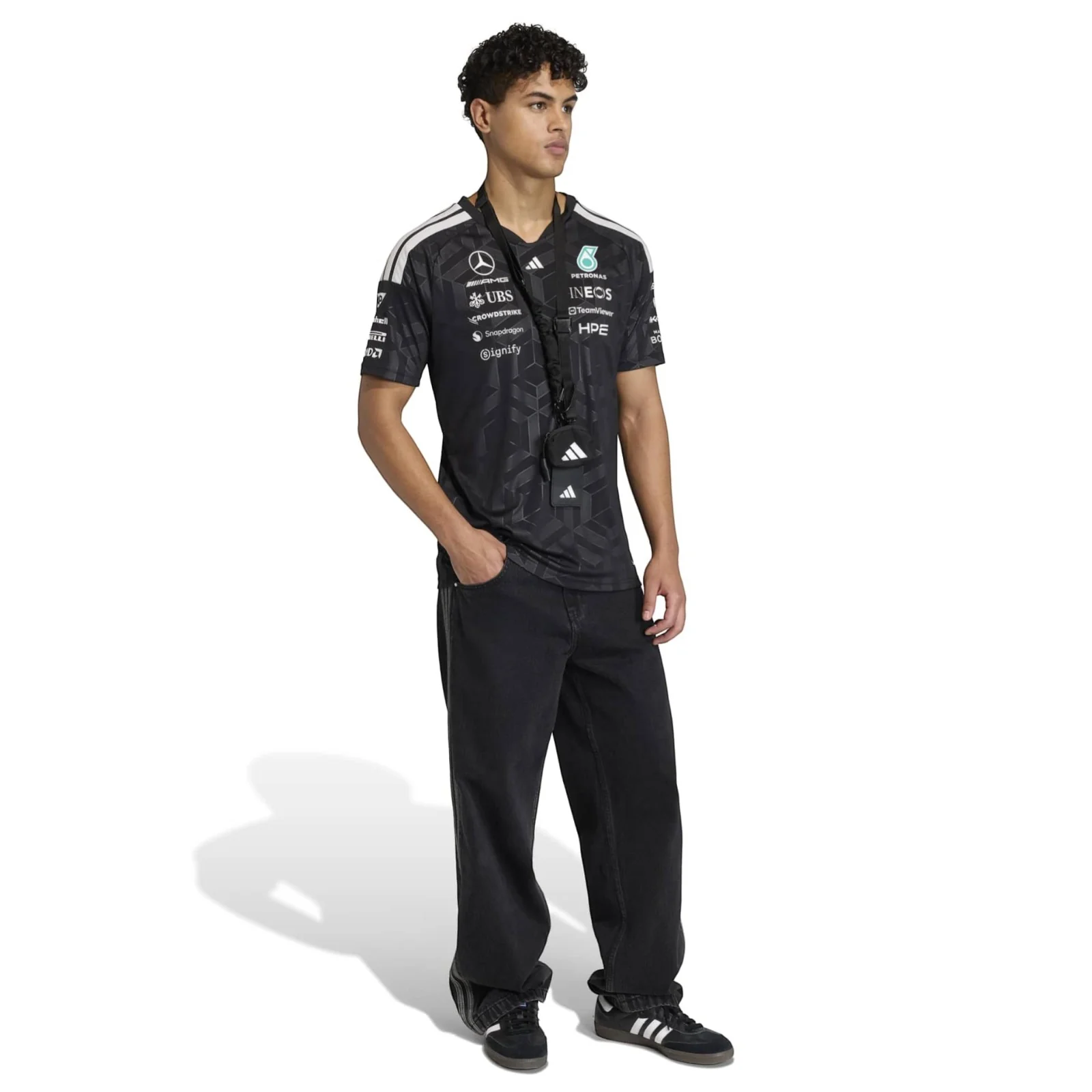 adidas Mercedes Formula 1 Motorsport Adults Driver Jersey - Image 6
