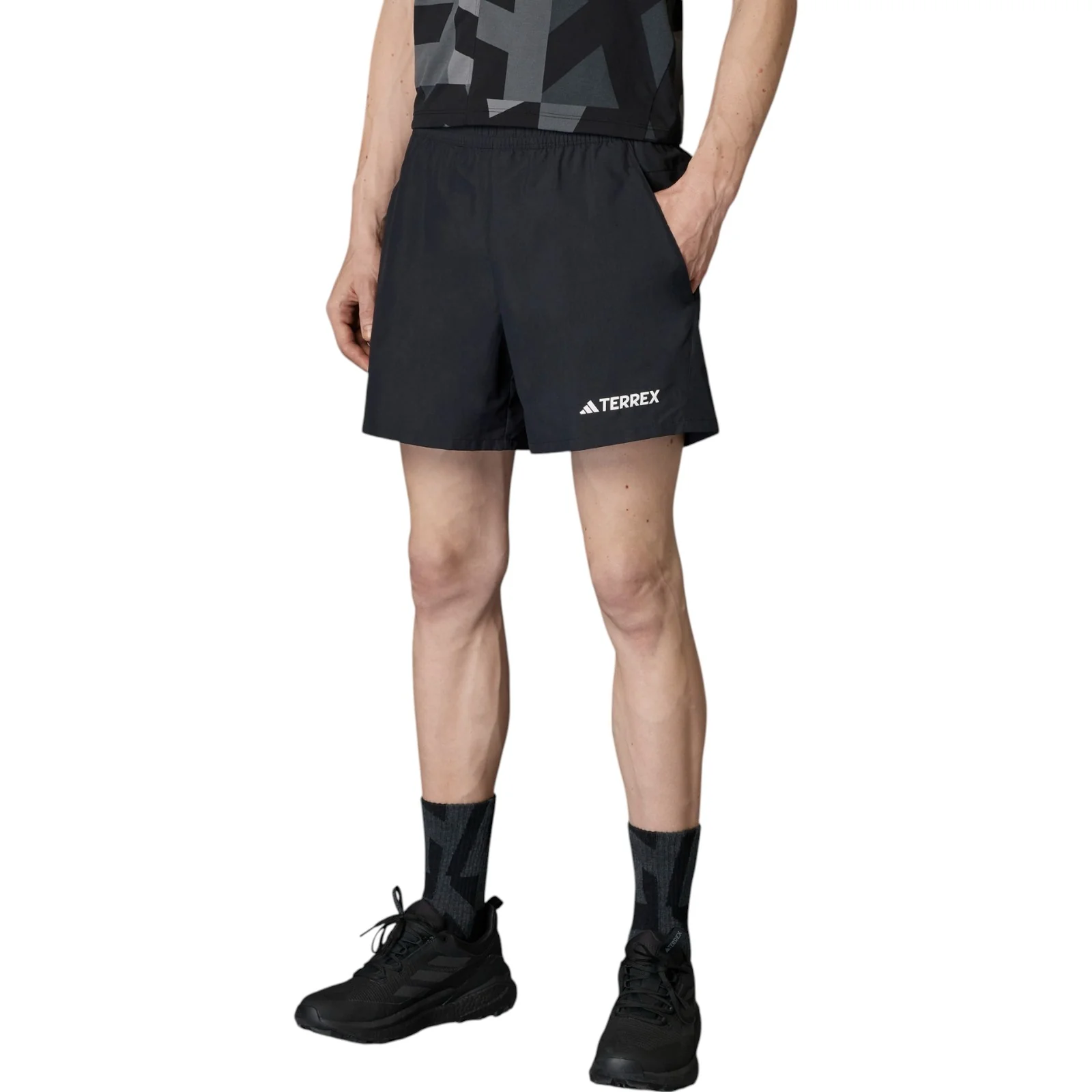 adidas Terrex Mens Regular-Fit Hiking Shorts