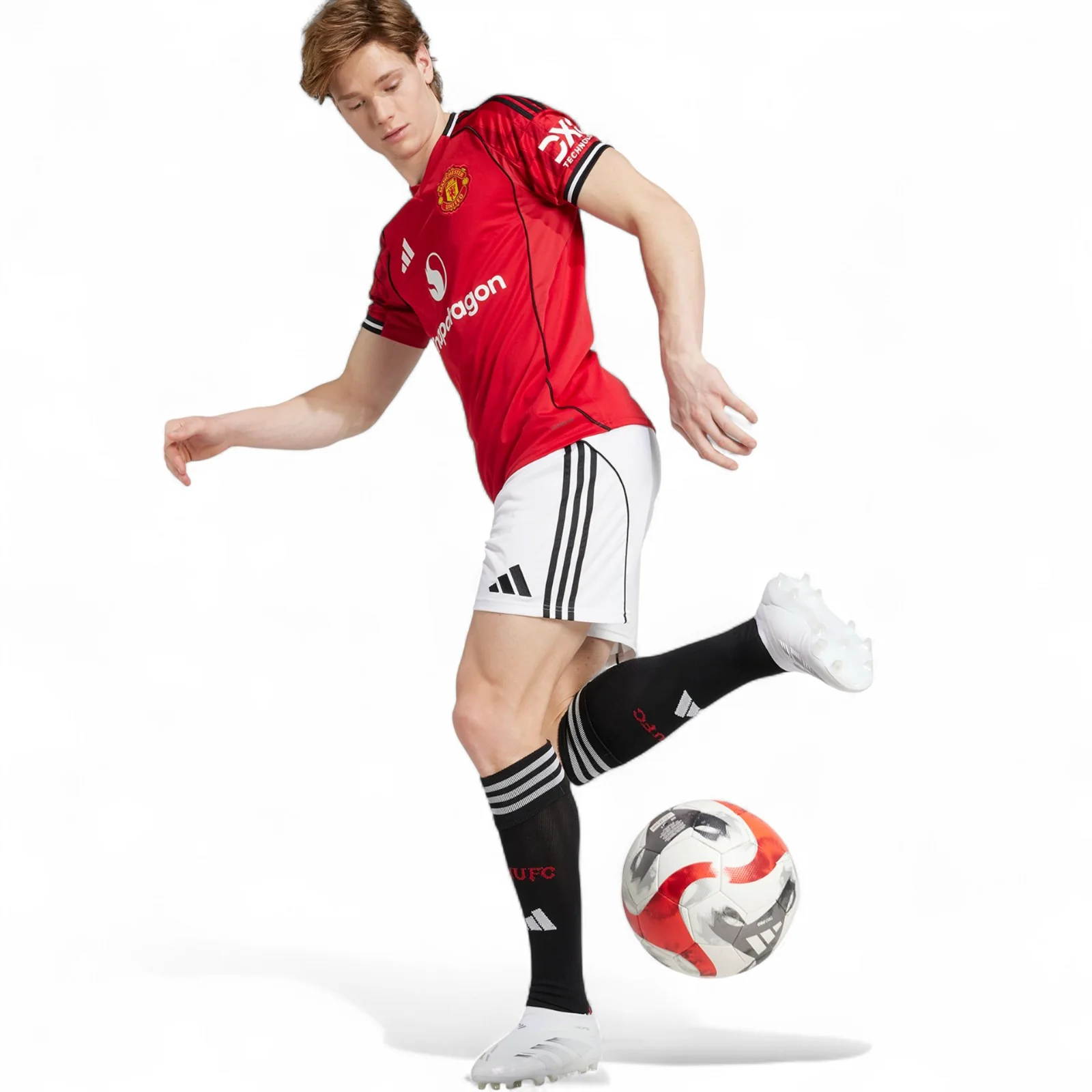 adidas Manchester United Football 2025/26 Adults Home Shorts - Image 6
