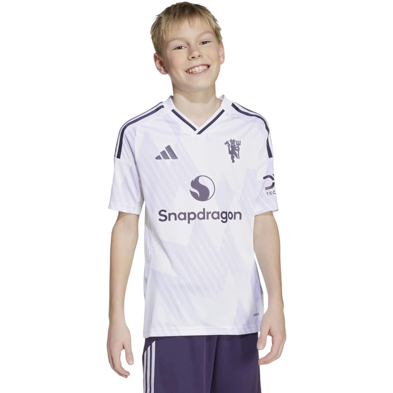 adidas Manchester United Football 2025/26 Kids Short Sleeved Away Jersey - Image 3