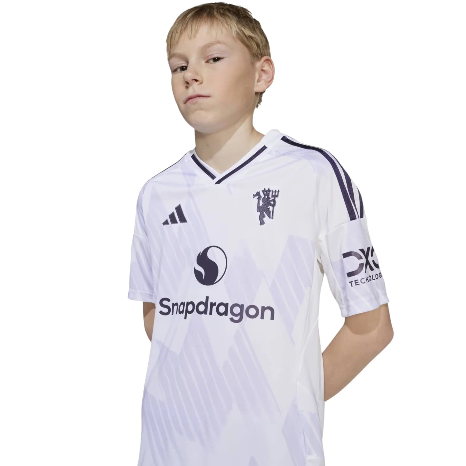 adidas Manchester United Football 2025/26 Kids Short Sleeved Away Jersey - Image 5