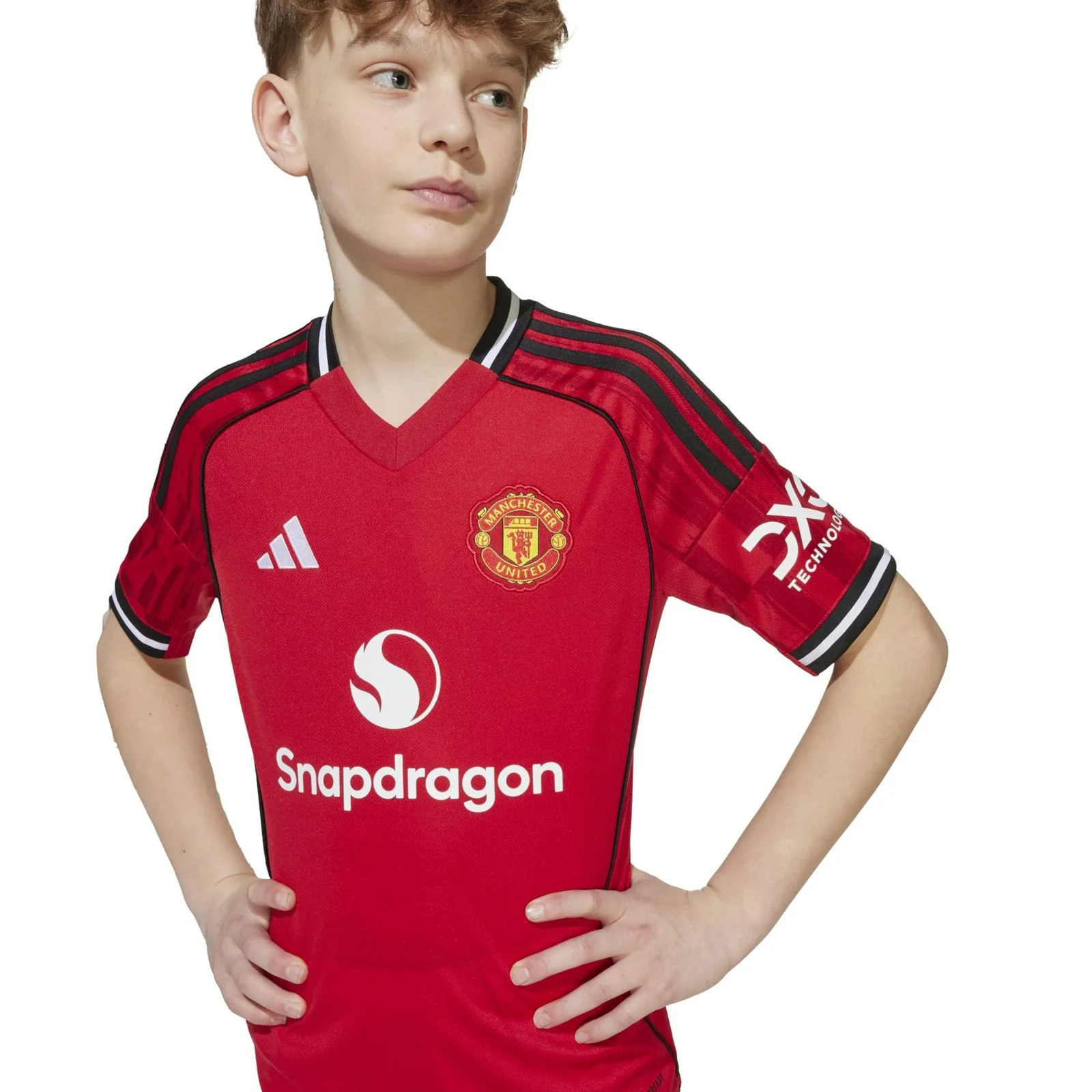 adidas Manchester United Football 2025/26 Kids Short Sleeved Home Jersey - Image 5