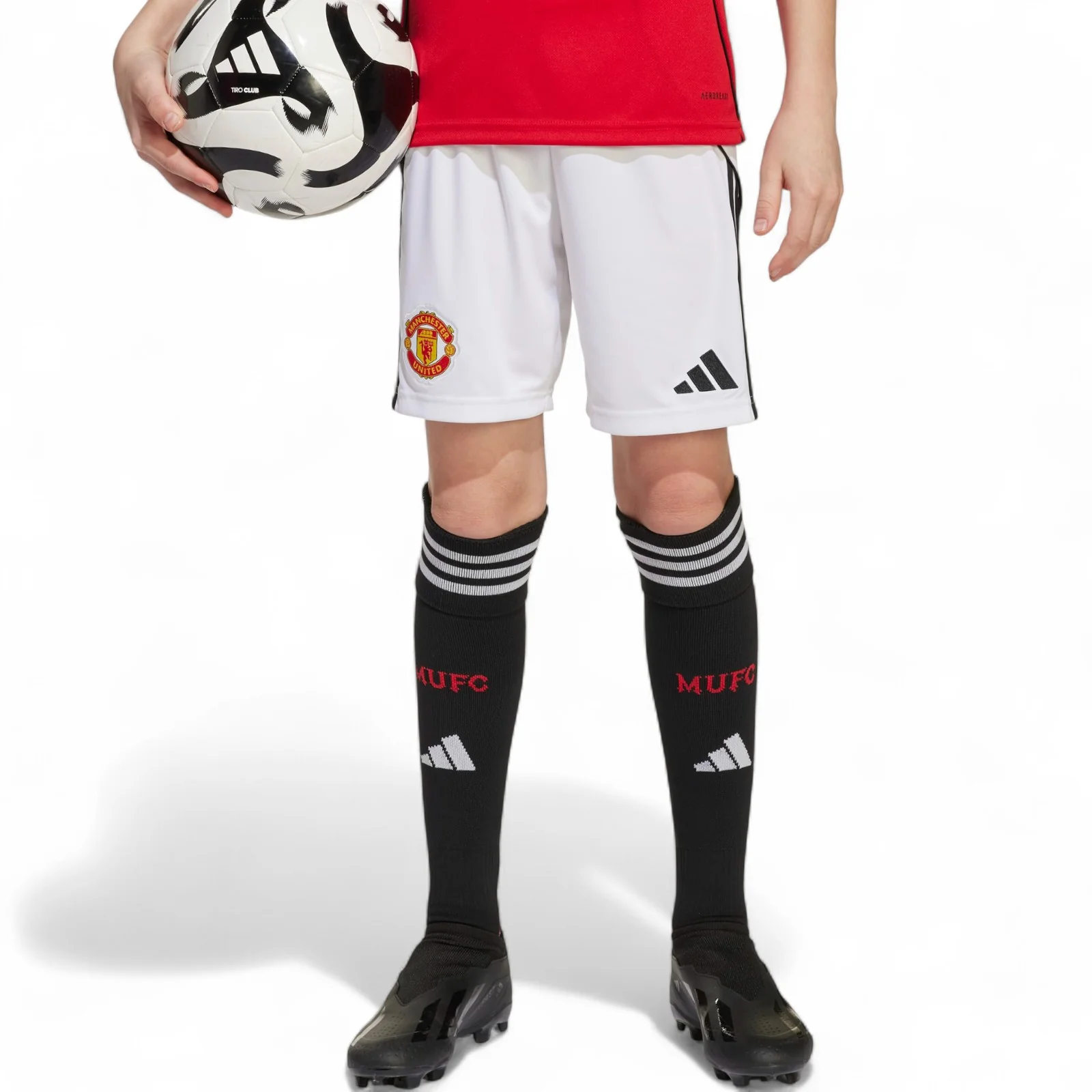adidas Manchester United Football 2025/26 Kids Home Shorts