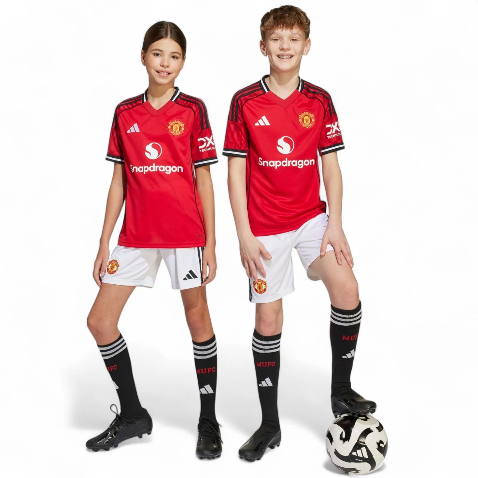 adidas Manchester United Football 2025/26 Kids Home Shorts - Image 6