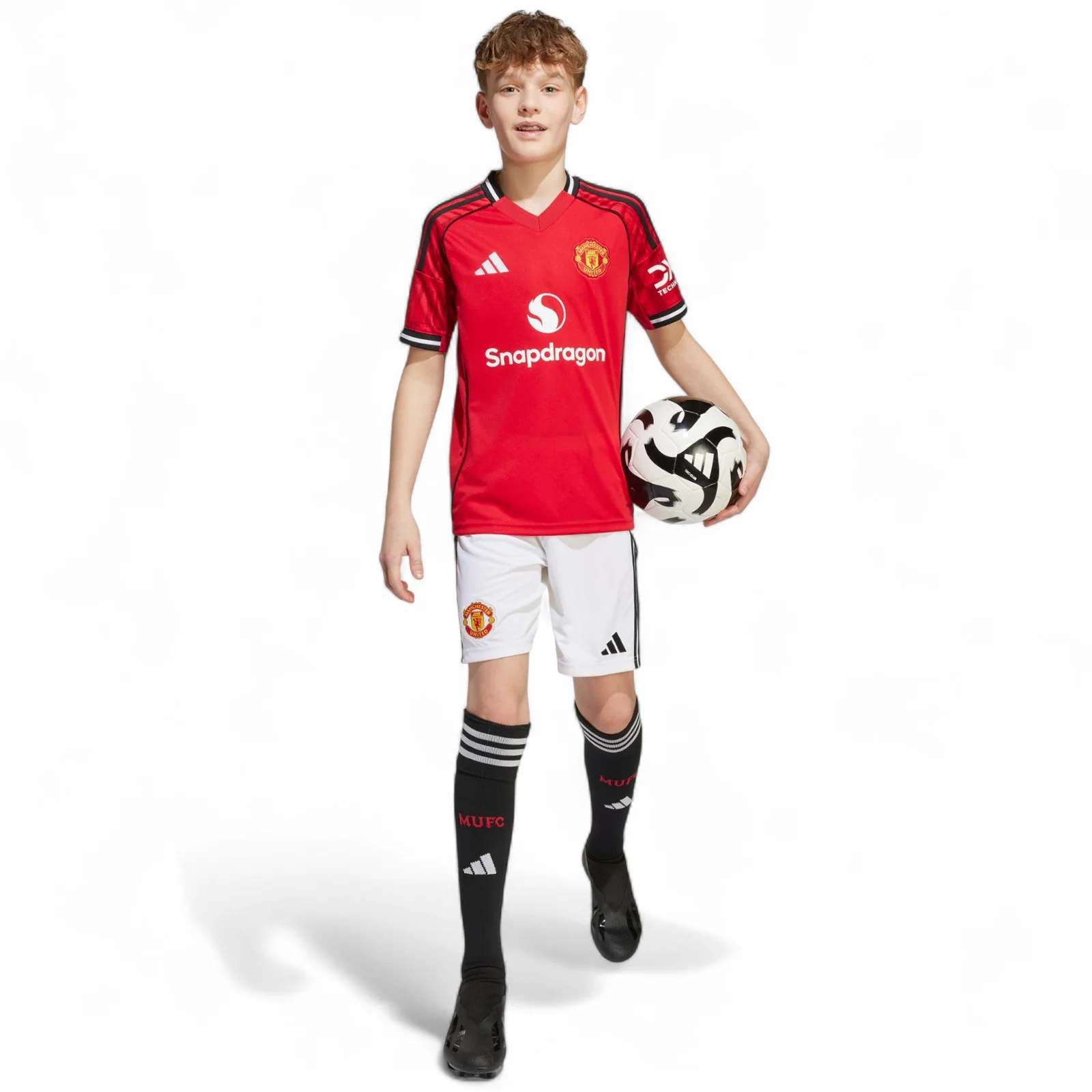 adidas Manchester United Football 2025/26 Kids Home Shorts - Image 8