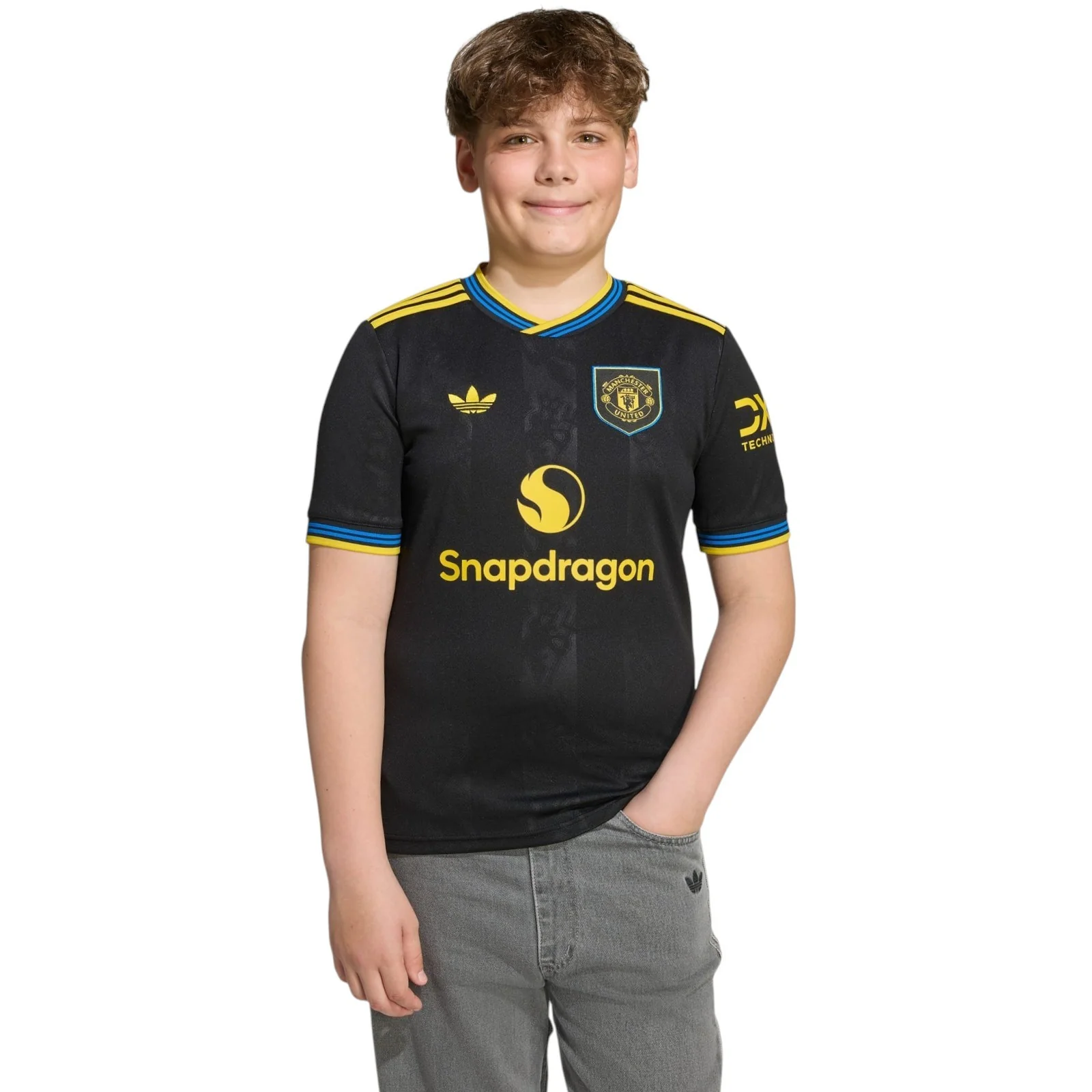 adidas Manchester United Football 2025/26 Kids Third Jersey - Image 3