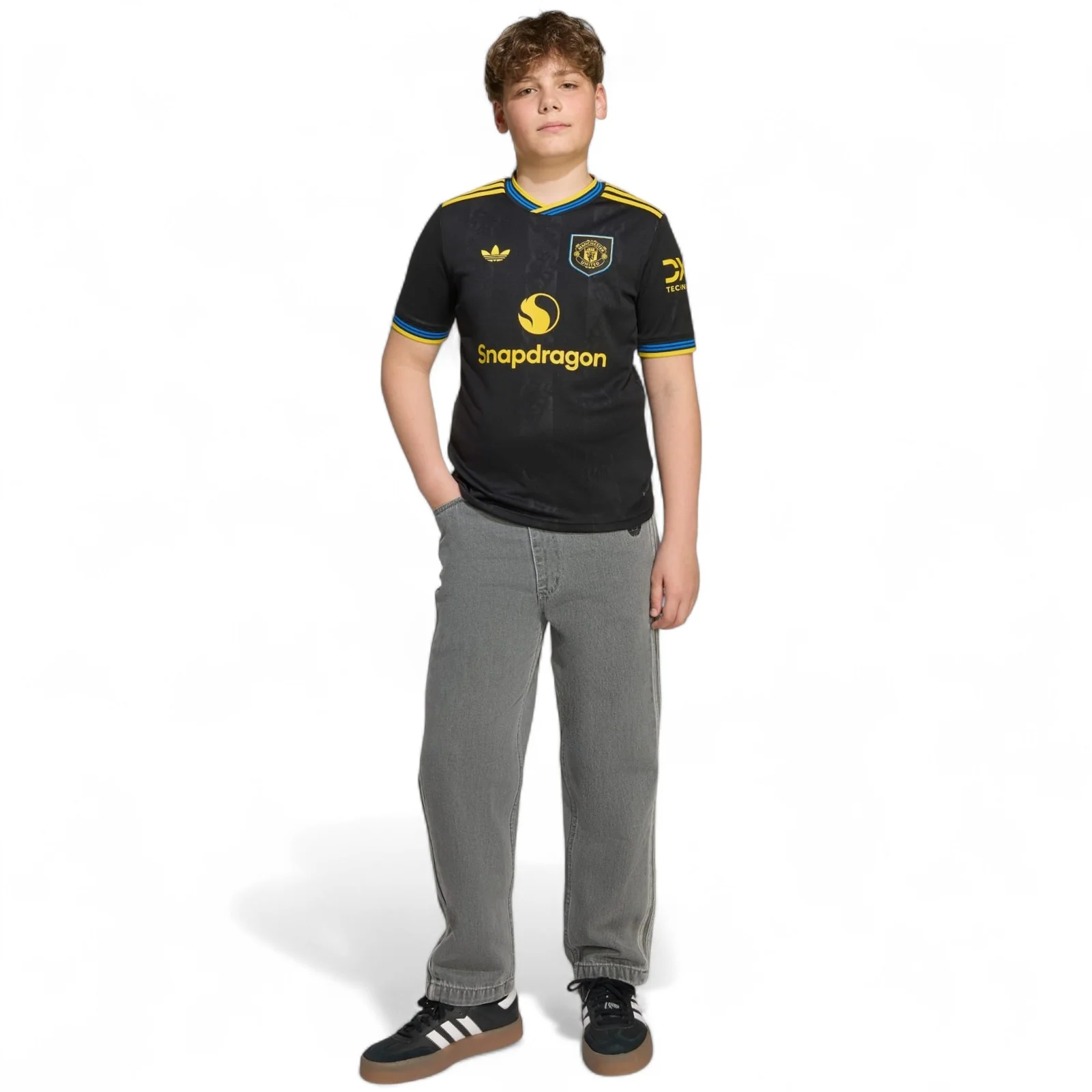 adidas Manchester United Football 2025/26 Kids Third Jersey - Image 9