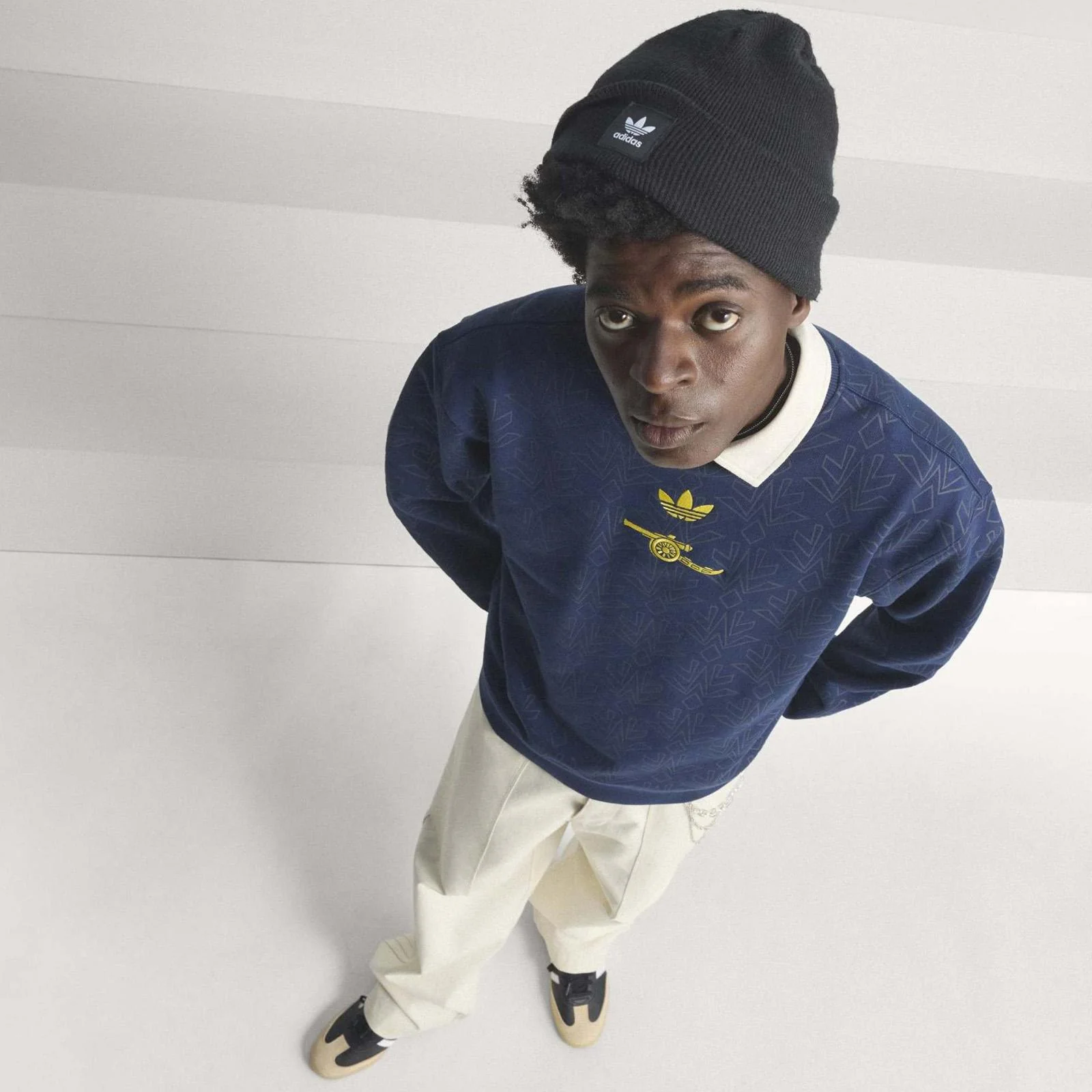 adidas Arsenal Football 2025/26 Adults Crew Sweatshirt - Image 10