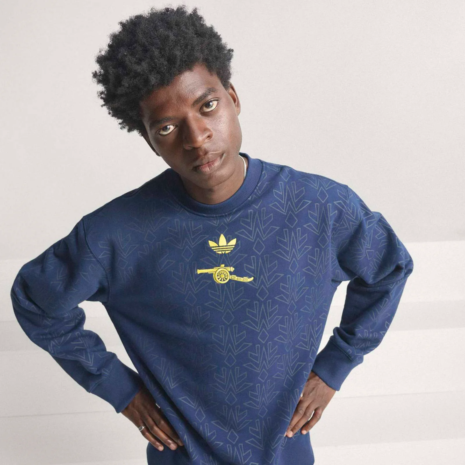adidas Arsenal Football 2025/26 Adults Crew Sweatshirt - Image 5