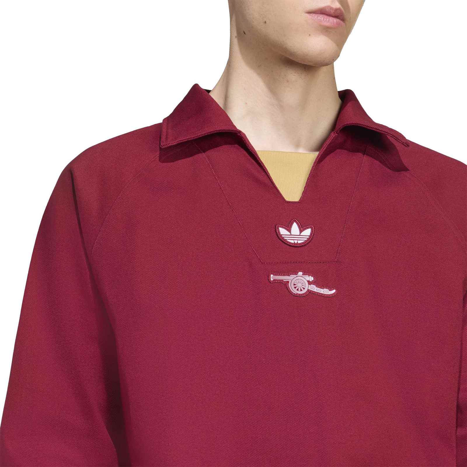 adidas Arsenal Football Terrace Icons Adult Drill Sweatshirt - Image 3