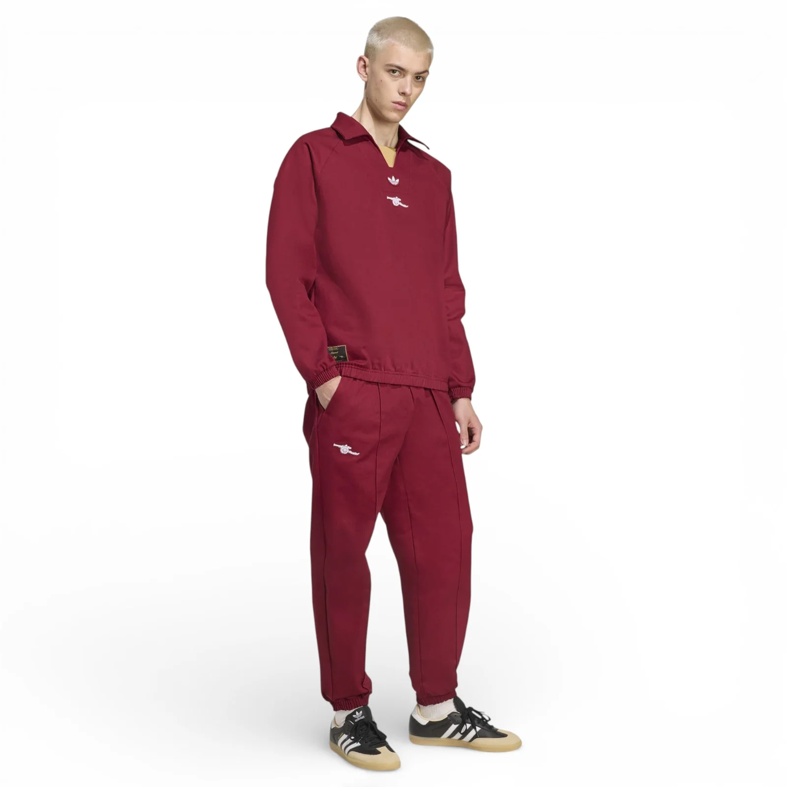 adidas Arsenal Football Terrace Icons Adult Drill Sweatshirt - Image 6