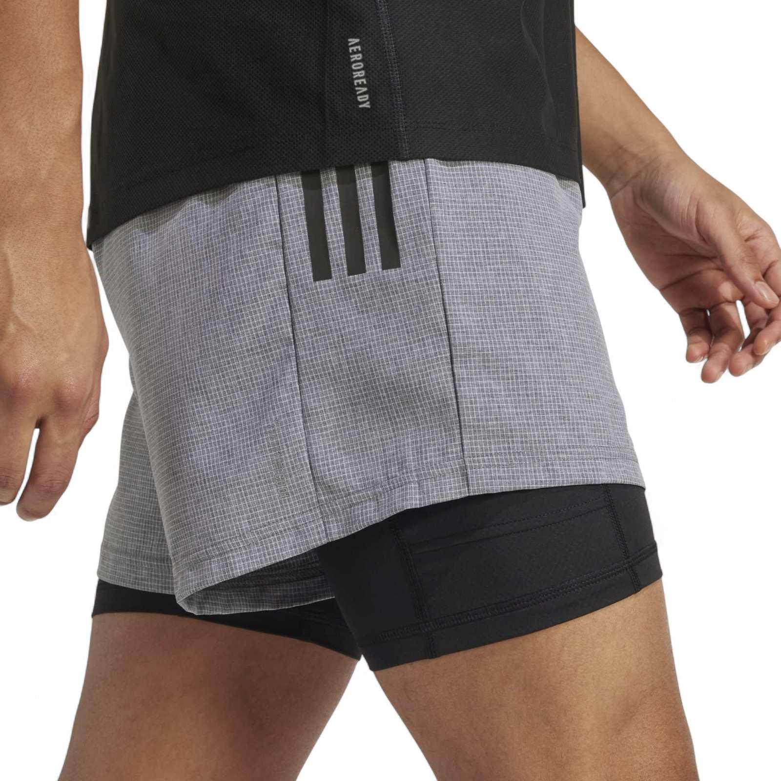 adidas Own the Run CLIMACOOL 2-in-1 Shorts - Image 4