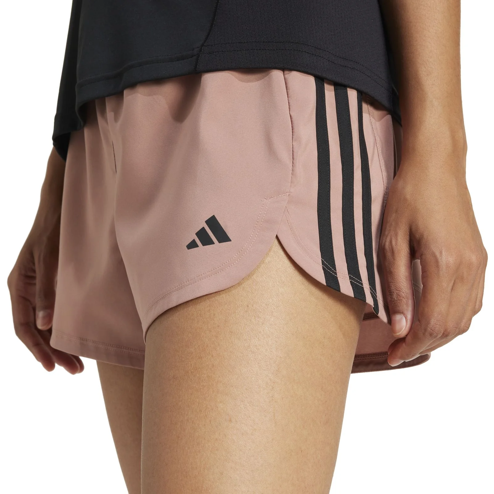 adidas Pacer Woven High-Waisted Womens Shorts - Image 3