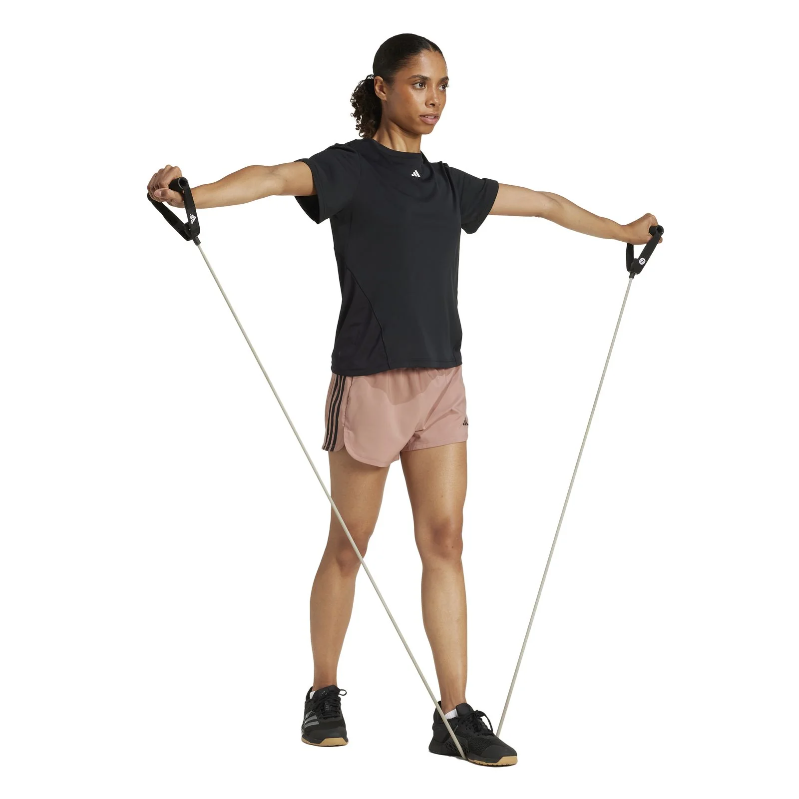 adidas Pacer Woven High-Waisted Womens Shorts - Image 7