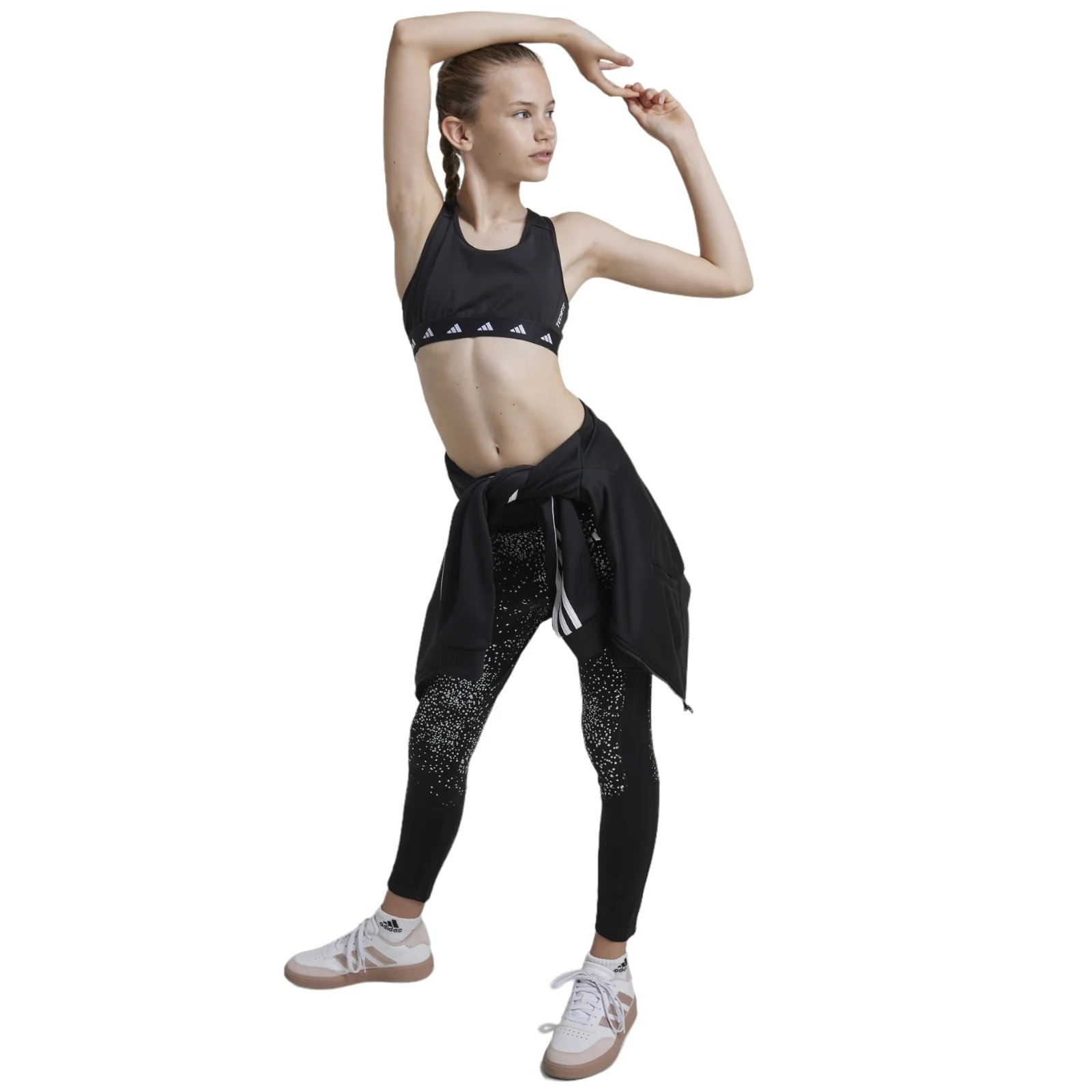 adidas TECHFIT Power React Girls Bra - Image 7