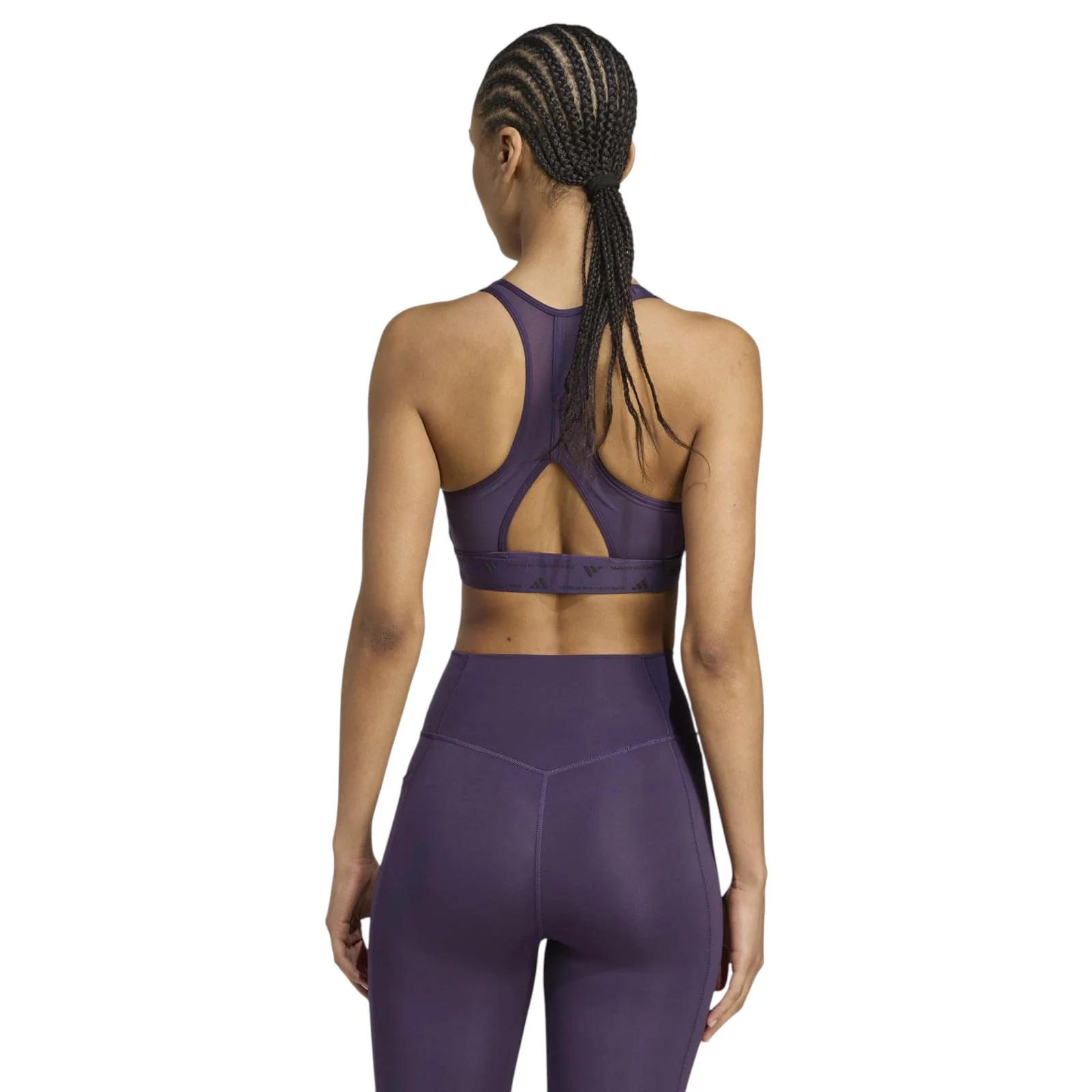 ADIDAS PowerReact Train Womens Racerback Sports Bra - Image 2