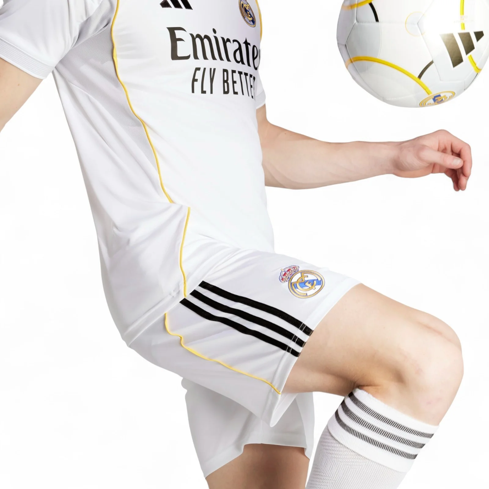 adidas Real Madrid Football 2025/26 Adults Home Short - Image 4