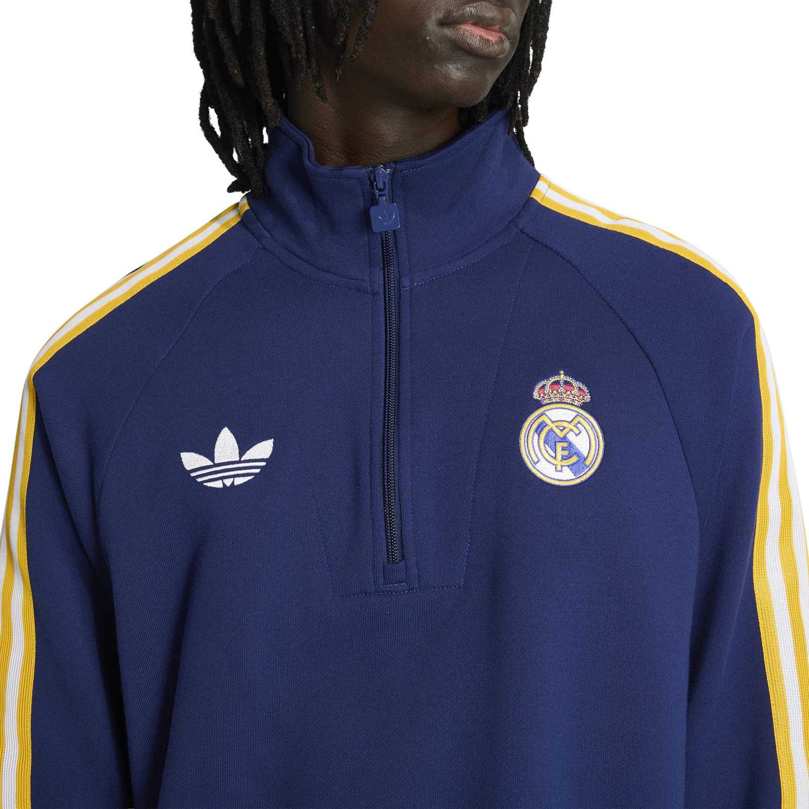 adidas OG Real Madrid Football 2025/26 Mens Half-Zip Top - Image 3